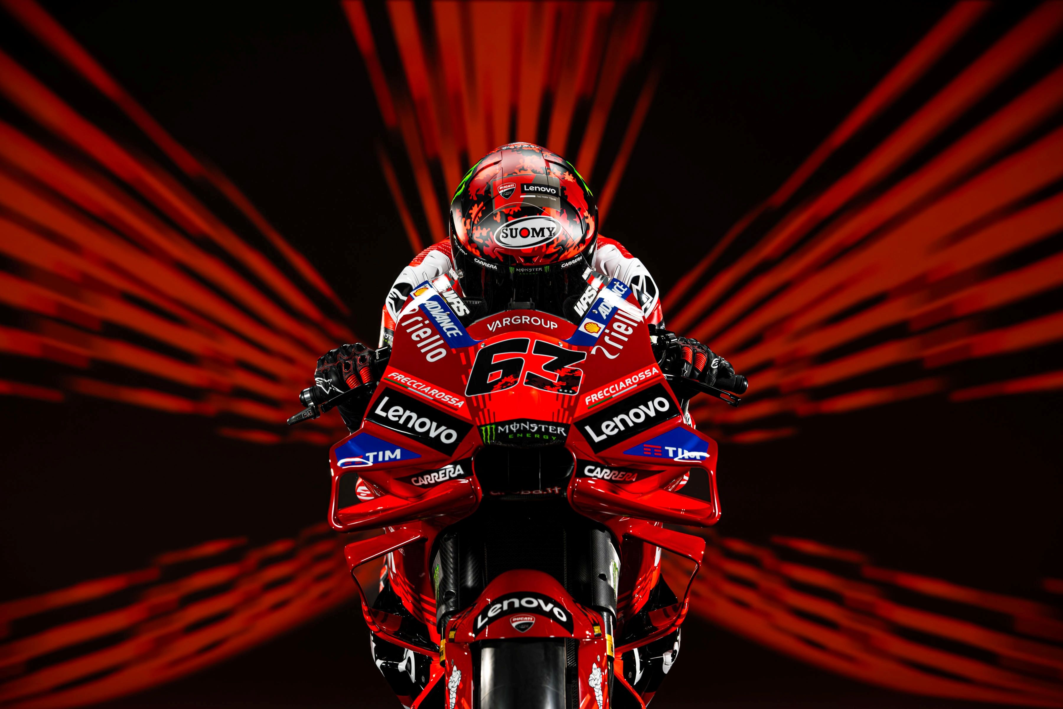 Ducati Desmosedici GP25 Lenovo MotoGP 2025 Pecco Bagnaia Marc Márquez 63
