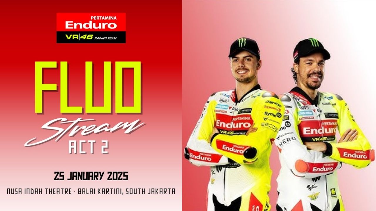 Presentación Permtamina Enduro VR46 Racing Team para MotoGP 2025 con Fabio Di Giannantonio y Franco Morbidelli