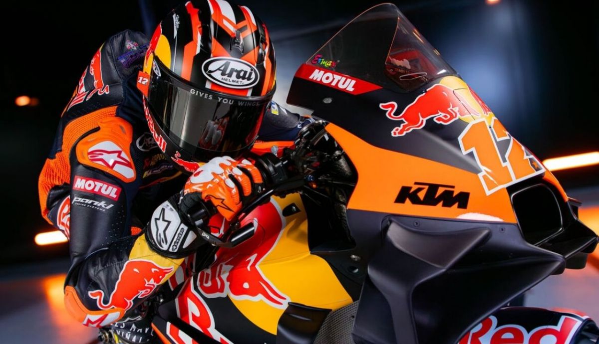 Maverick Viñales sobre la KTM RC16 del Red Bull Tech3 para MotoGP 2025 Maverick Viñales sobre la KTM RC16 del Red Bull Tech3 para MotoGP 2025