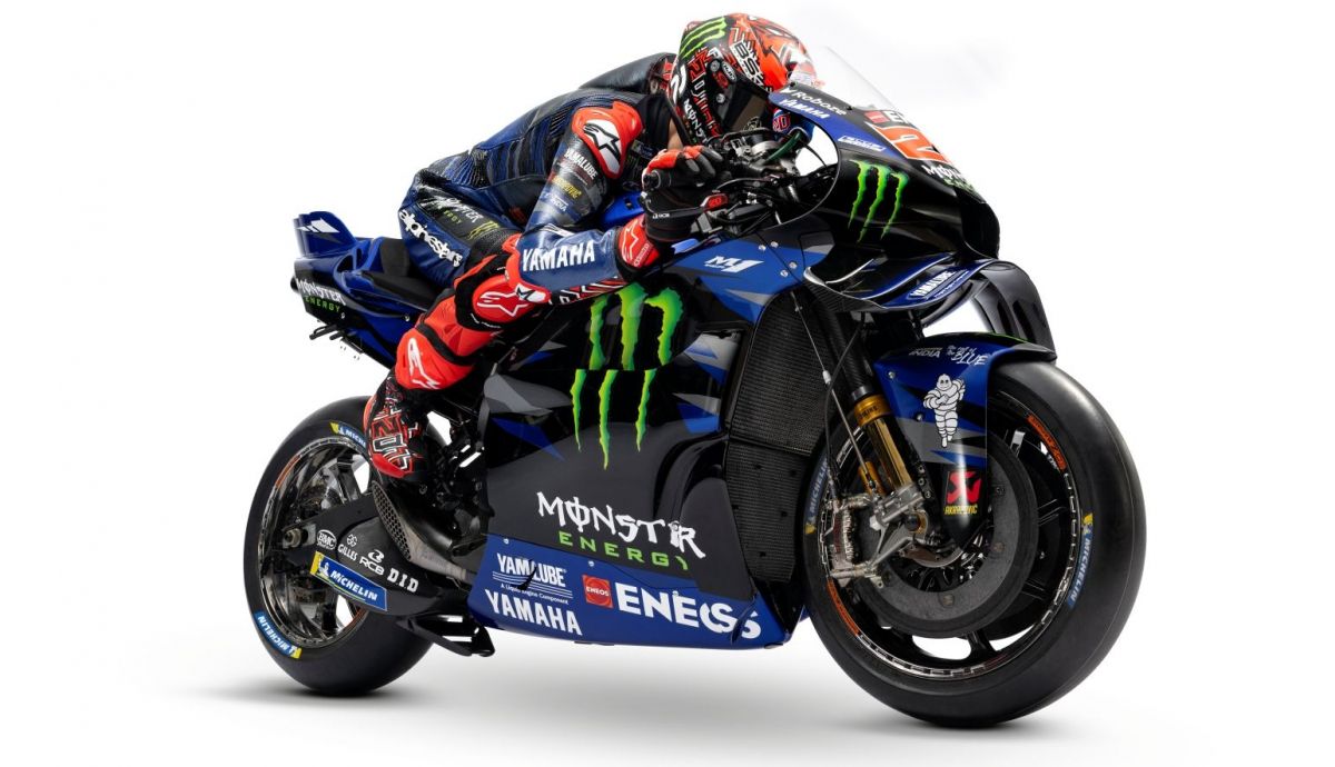 Fabio Quartararo sobre la Yamaha YZR M1 del Monster Energy para MotoGP 2025