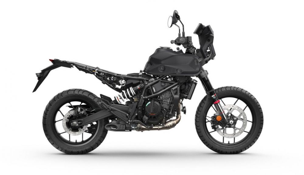 665176 MY25 KTM 390 Adventure X 90 right stripped 04 STUDIO EUROPE   GLOBAL
