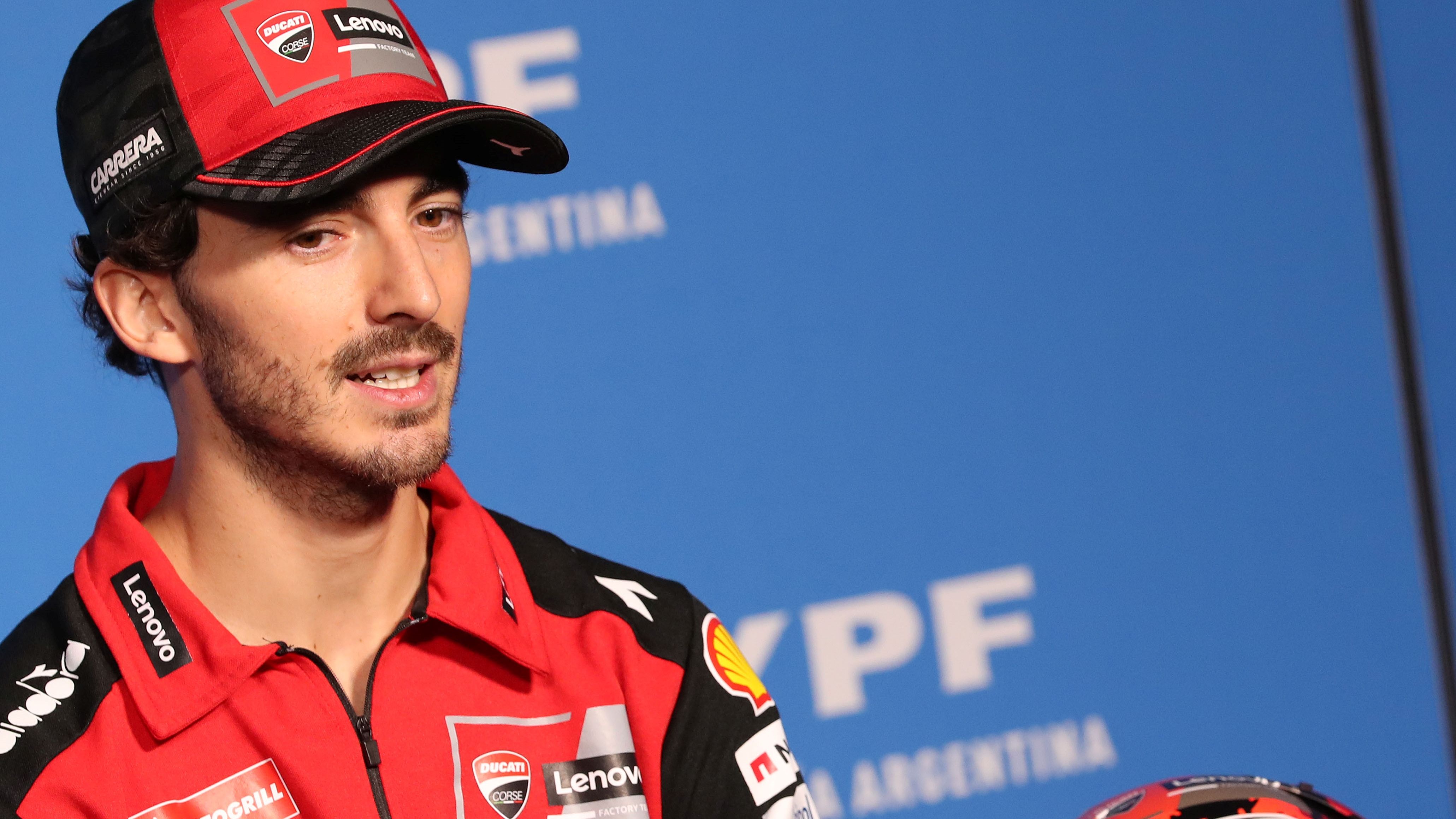 Pecco Bagnaia en la rueda de prensa del Gran Premio de Argentina de MotoGP 2025
