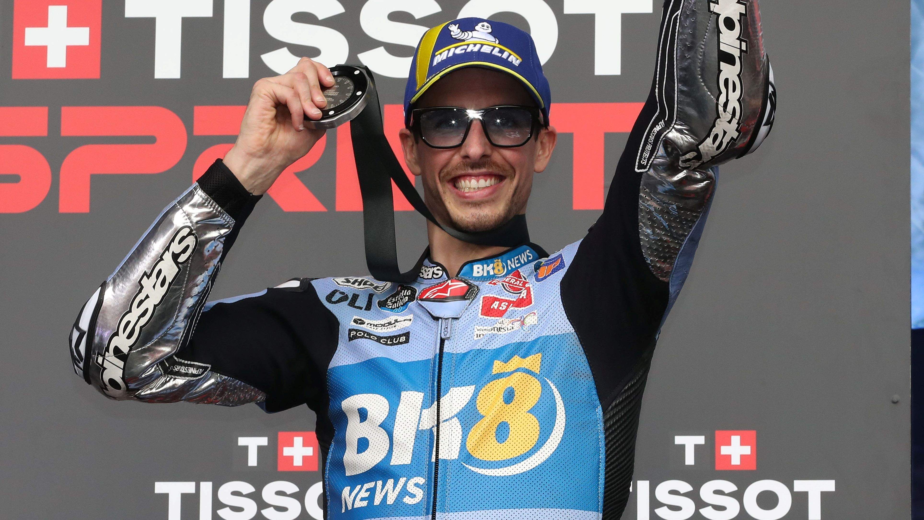 Alex Márquez en el podio del Sprint del GP de Argentina de MotoGP 2025