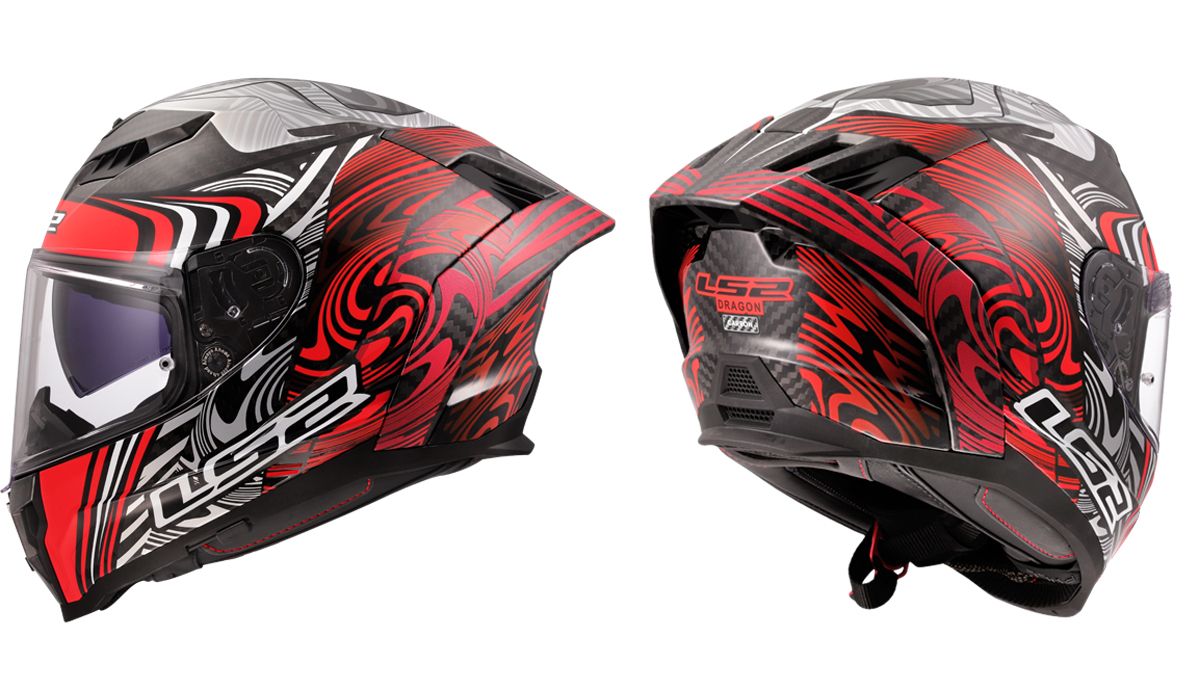 LS2 Helmets Dragon ENTHUM RED