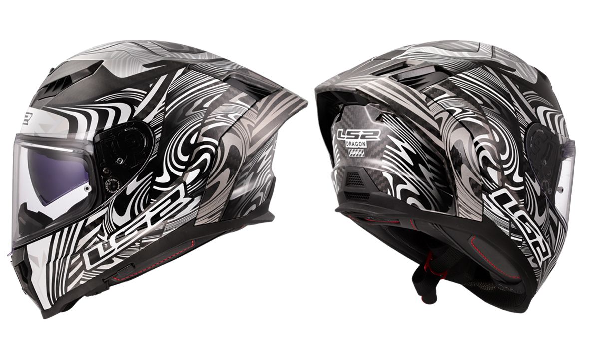 LS2 Helmets Dragon ENTHUM Silver