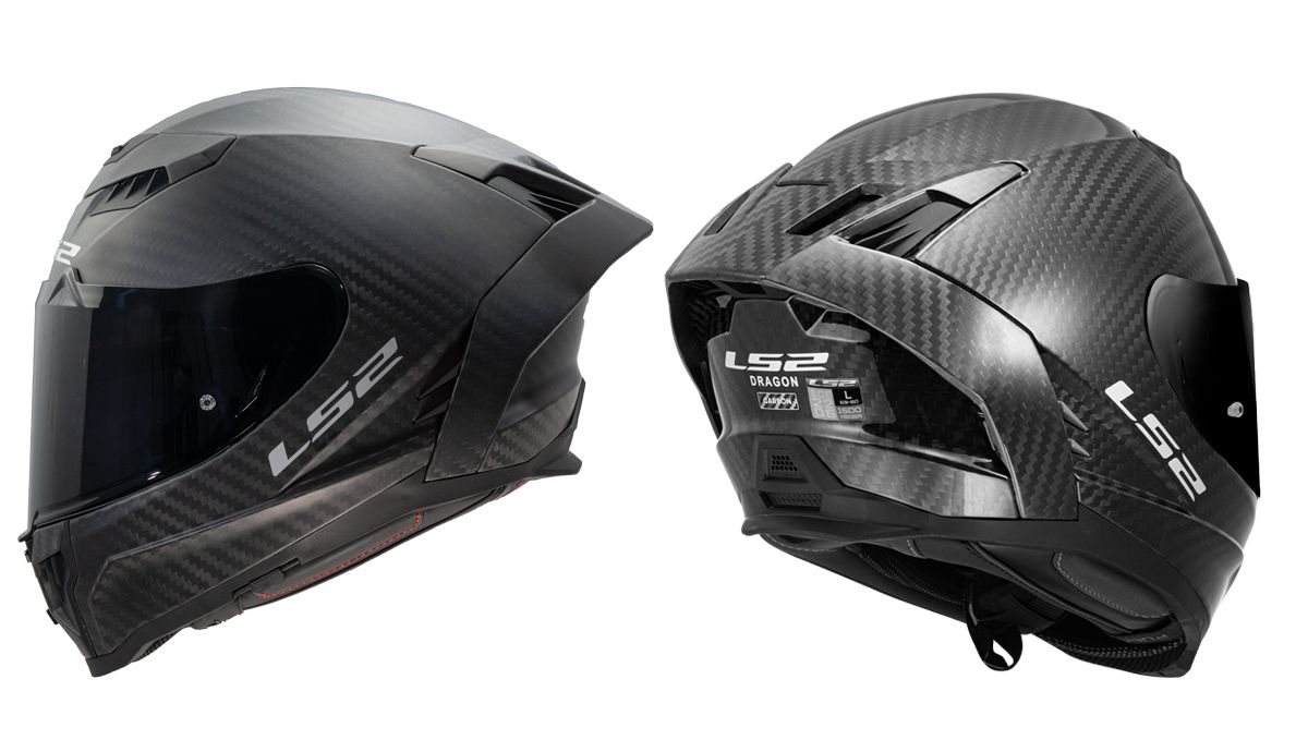 LS2 Helmets Dragon MATT CARBON