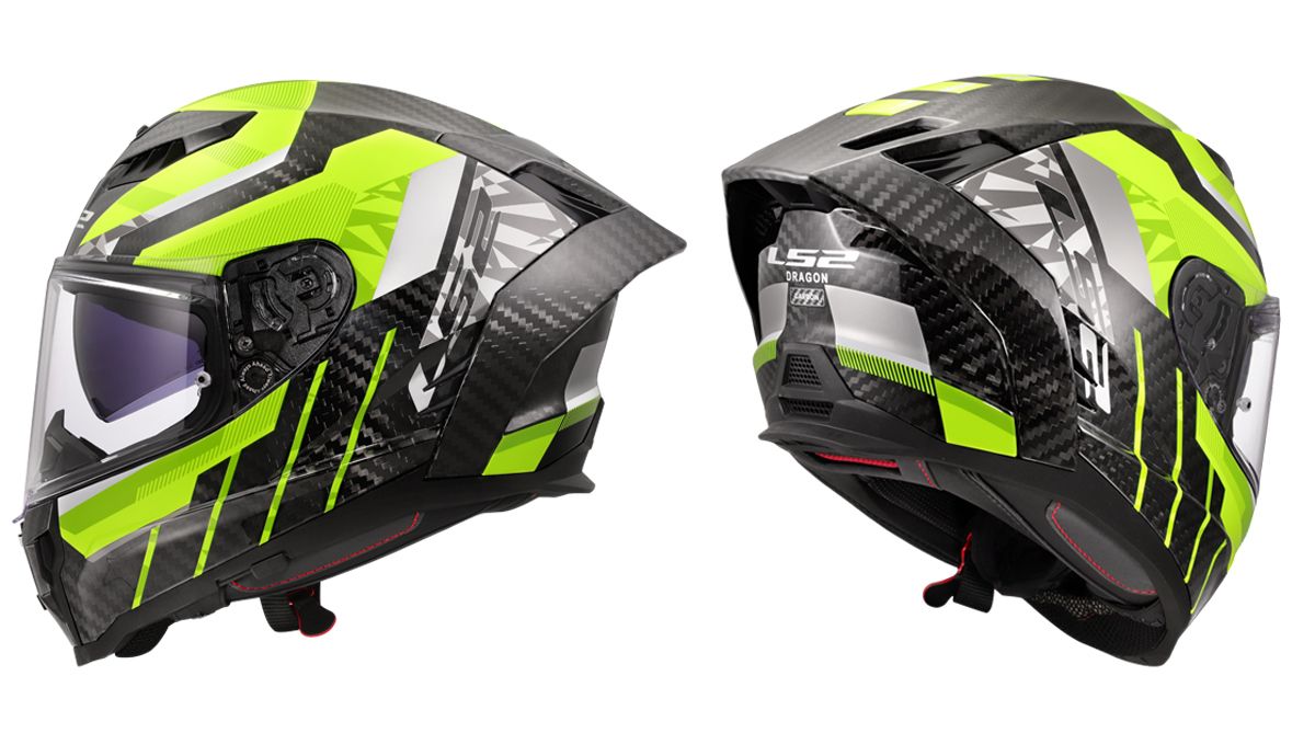 LS2 Helmets Dragon TRAX YELLOW