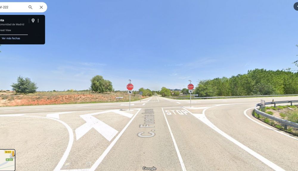 Uno de los primeros radares Ninja se encuentra en la carretera M 222, en el kilómetro 13,95 Uno de los primeros radares Ninja se encuentra en la carretera M 222, en el kilómetro 13,95
