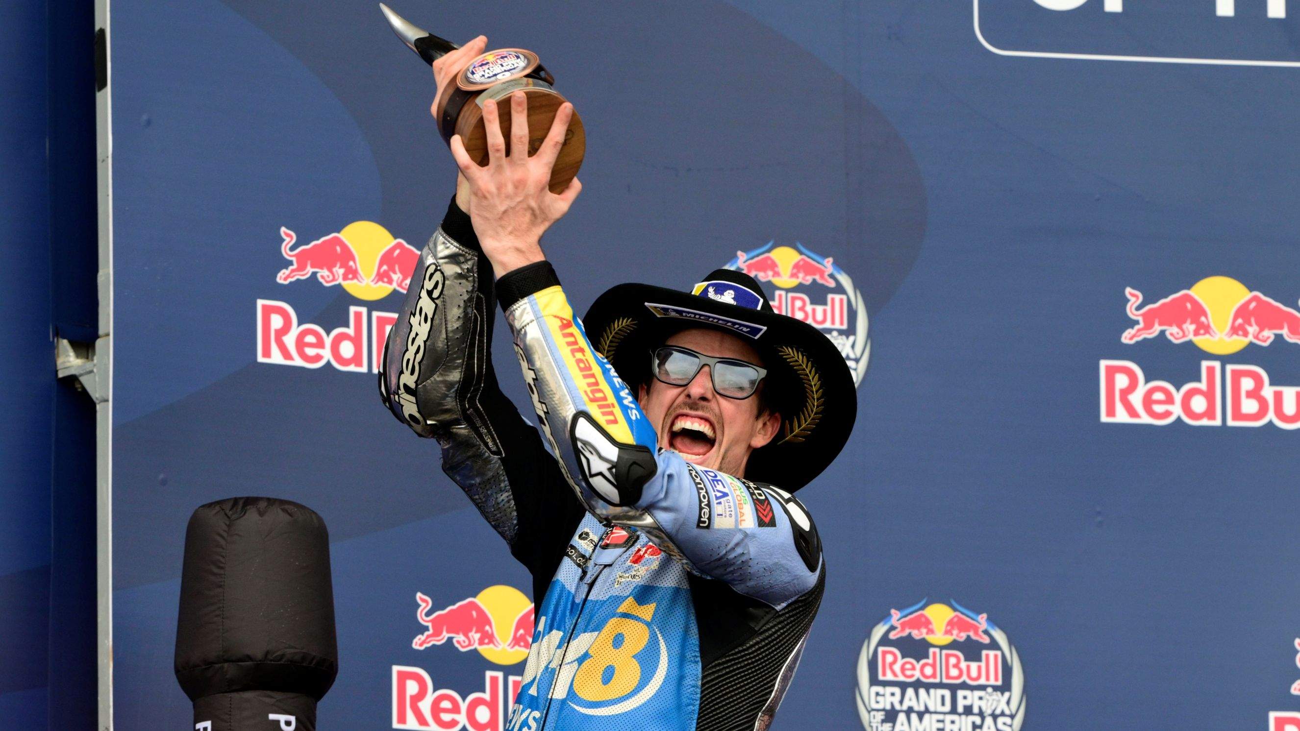 Alex Márquez celebra su segundo puesto en la carrera del GP de Américas 2025 en COTA