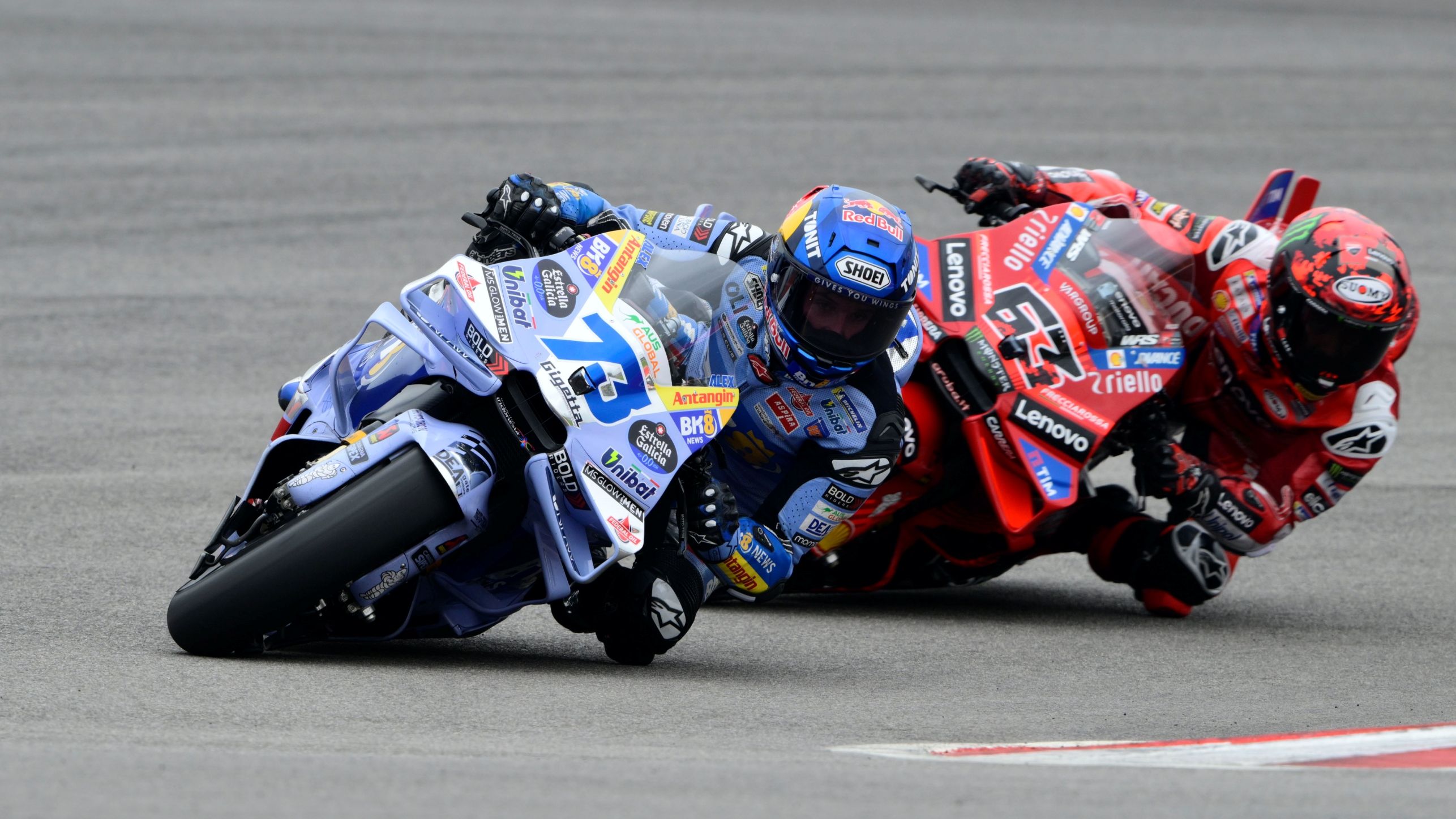 Álex Márquez se sitúa líder de MotoGP 2025 y Pecco Bagnaia recorta puntos tras ganar el GP de las Américas