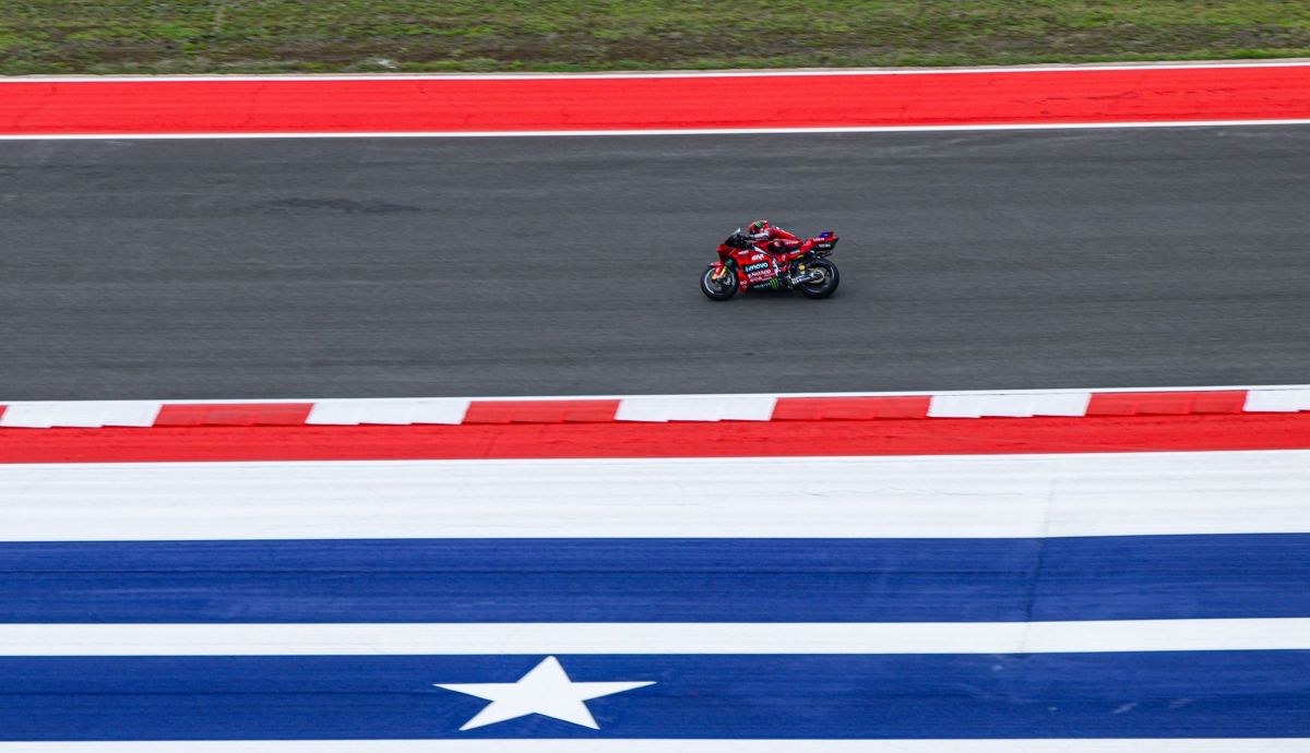 Pecco Bagnaia durante el GP de Américas 2025 en COTA