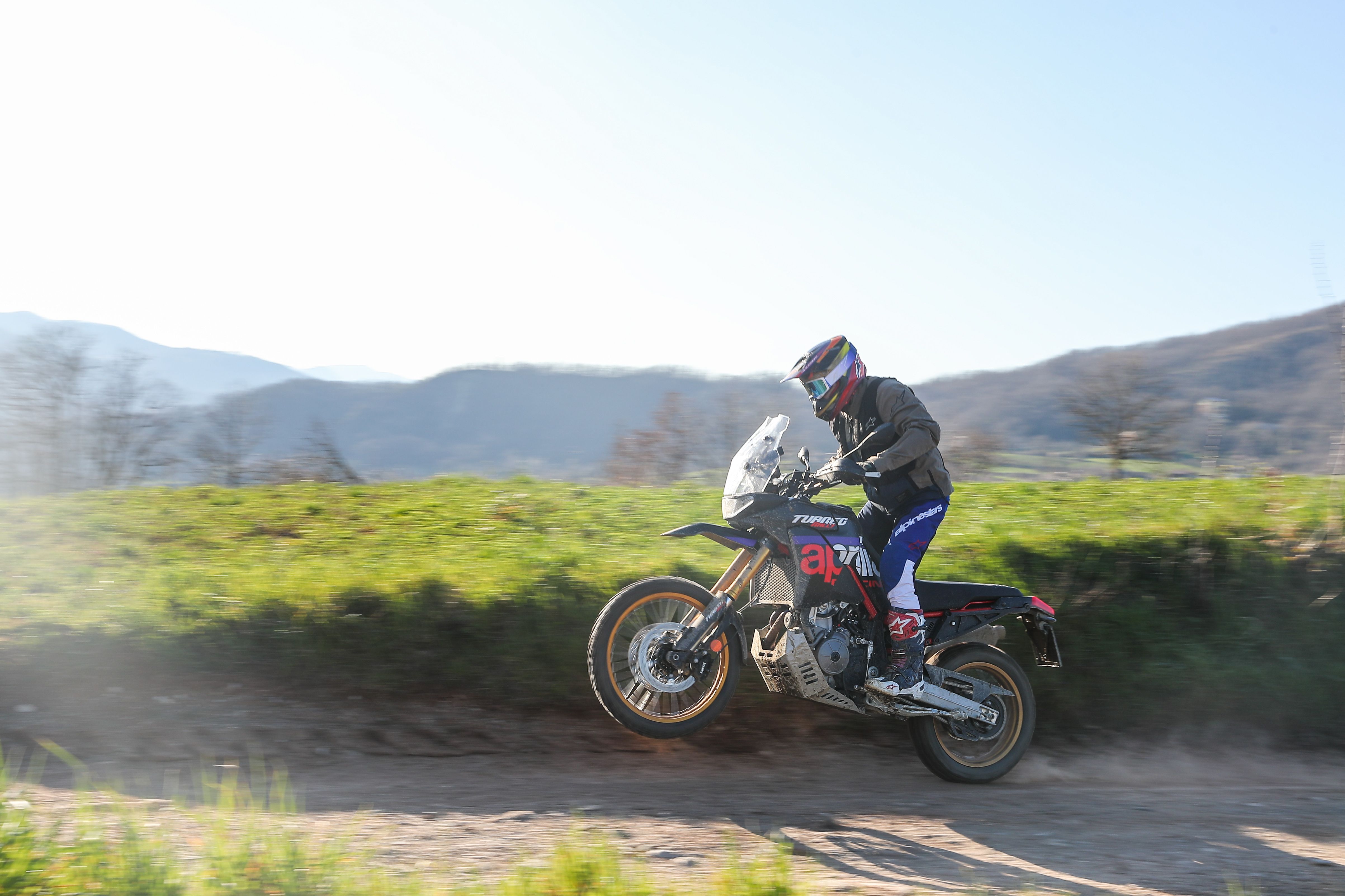 Fotos prueba Aprilia Tuareg 660 Rally