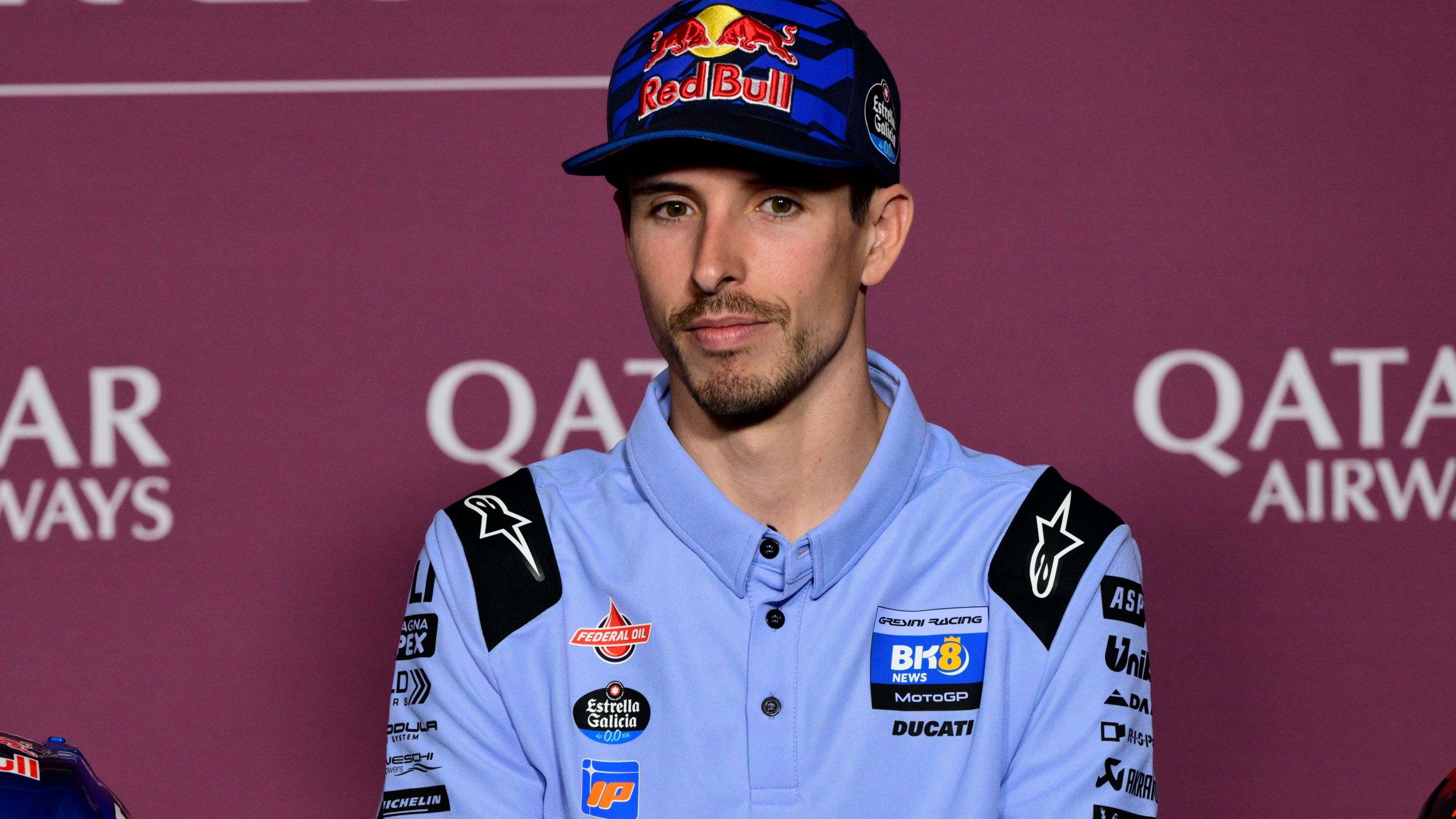 Alex Márquez en la rueda de prensa previa del GP de Qatar de MotoGP 2025