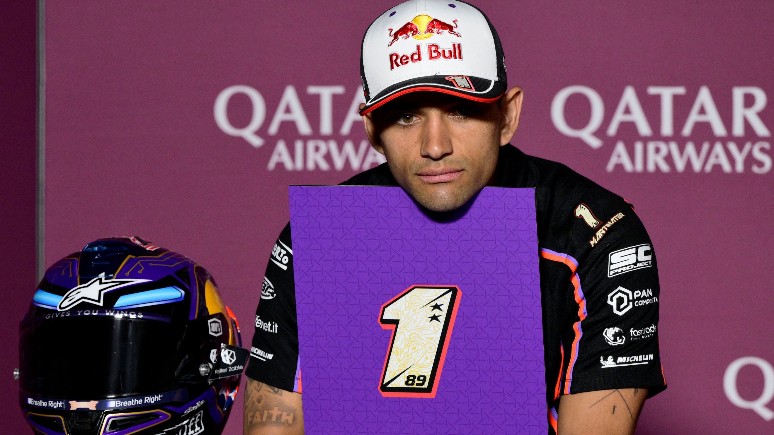 Jorge Martín en la rueda de prensa previa del GP de Qatar de MotoGP 2025