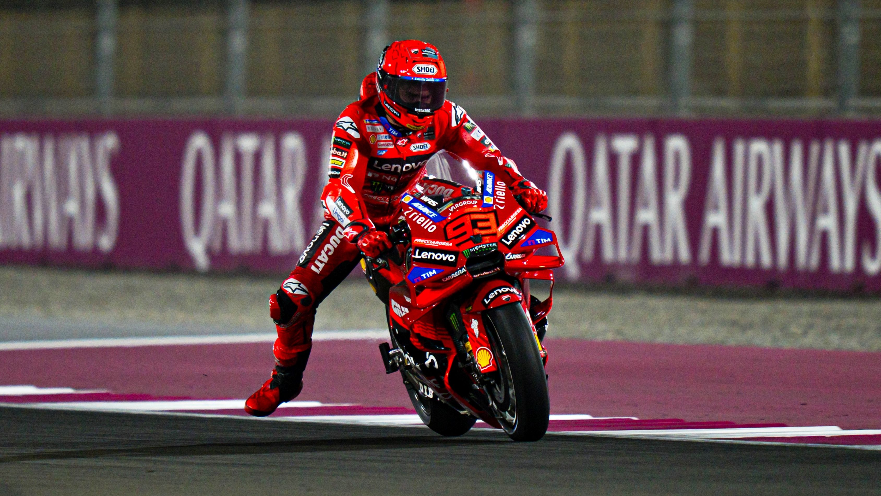 Marc Márquez dominó la carrera de Qatar a su antojo