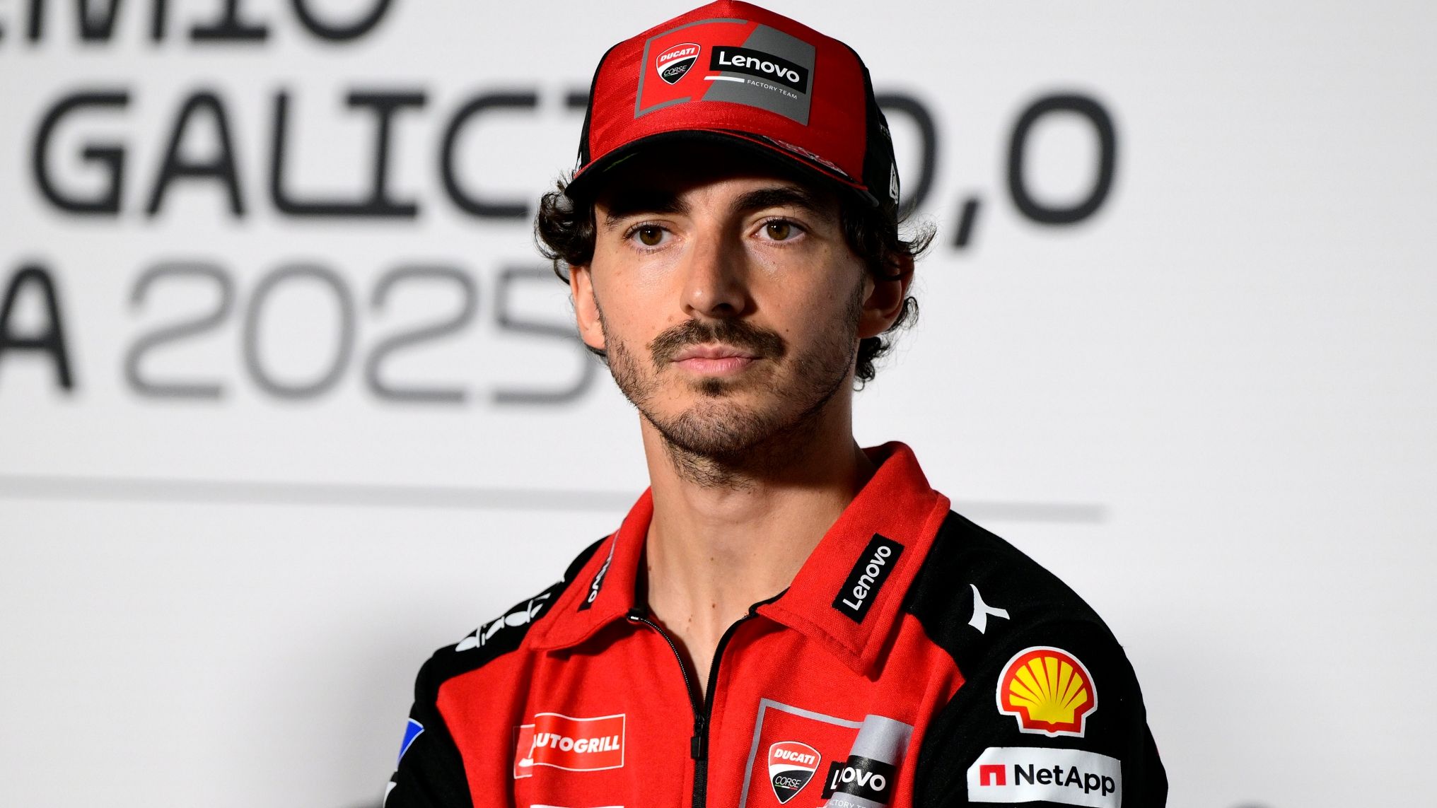 Pecco Bagnaia en la rueda de prensa previa del GP de España de MotoGP 2025 en Jerez