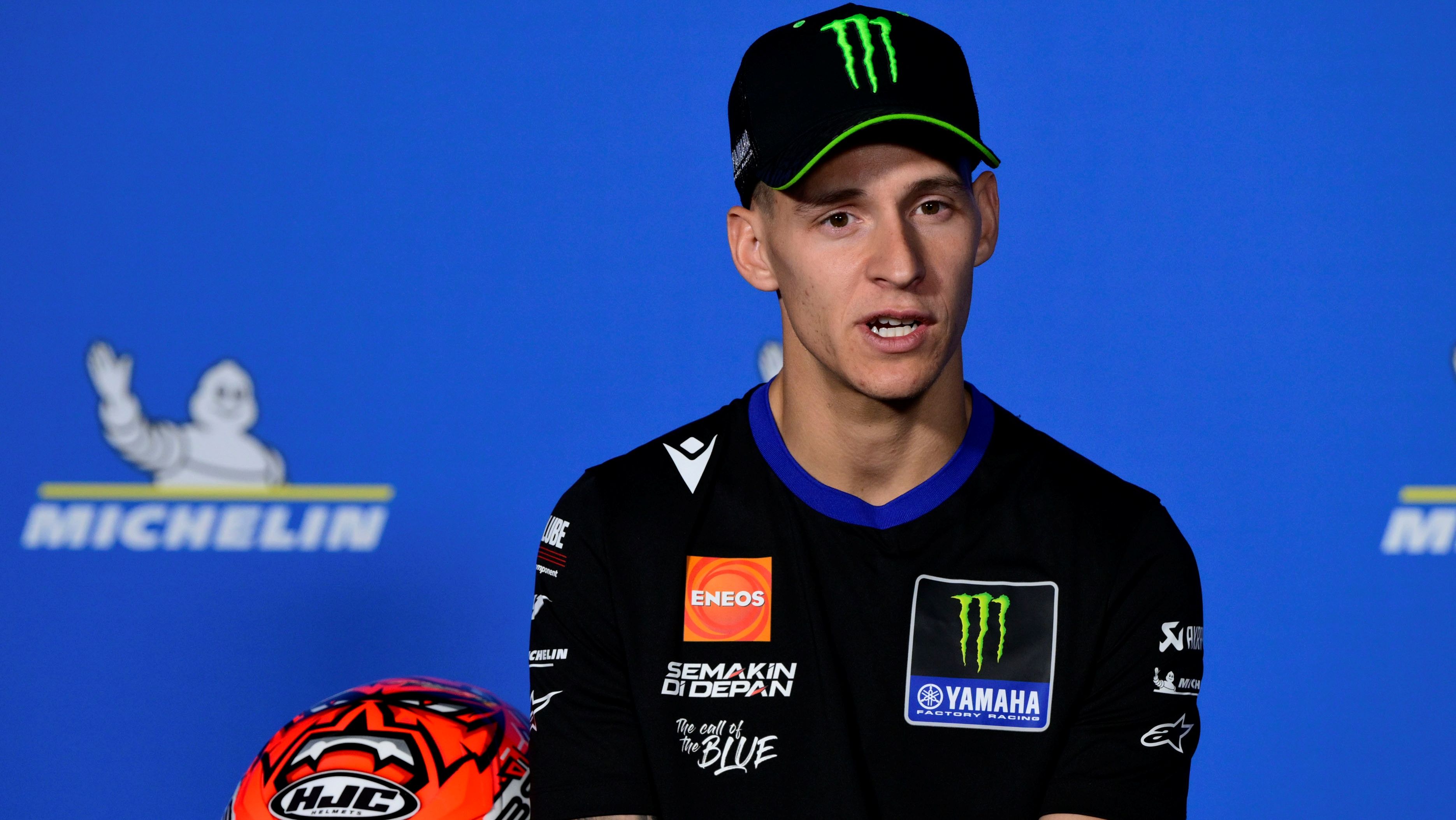 Fabio Quartararo en la rueda de prensa previa al GP de Francia de MotoGP 2025 en Le Mans