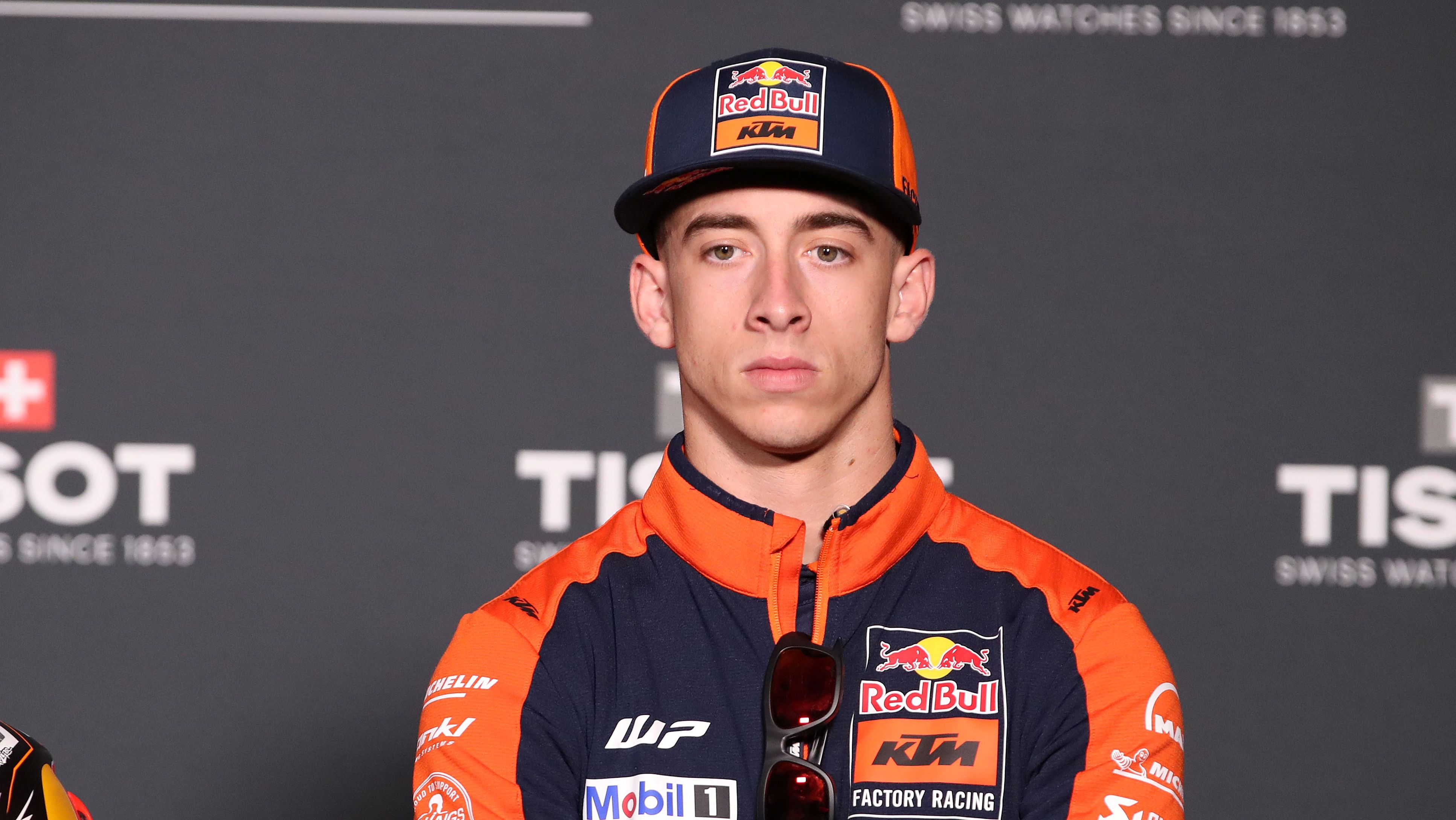 Pedro Acosta durante la rueda de prensa del GP de Reino Unido de MotoGP 2025