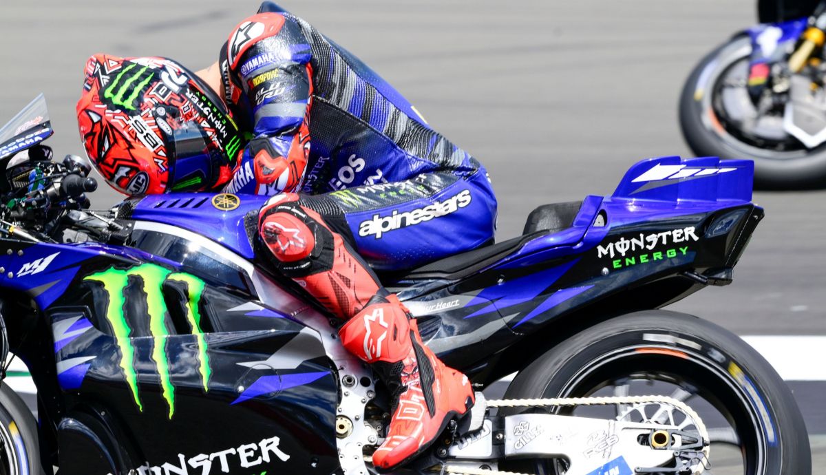 Fabio Quartararo se lamenta tras quedarse fuera del Gran Premio de Reino Unido Fabio Quartararo se lamenta tras quedarse fuera del Gran Premio de Reino Unido