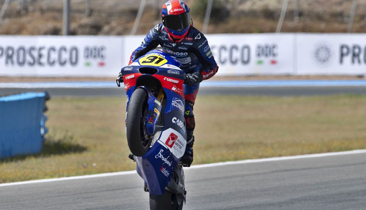 Roberto García se ha despedido del Europeo de Moto2 con un podio