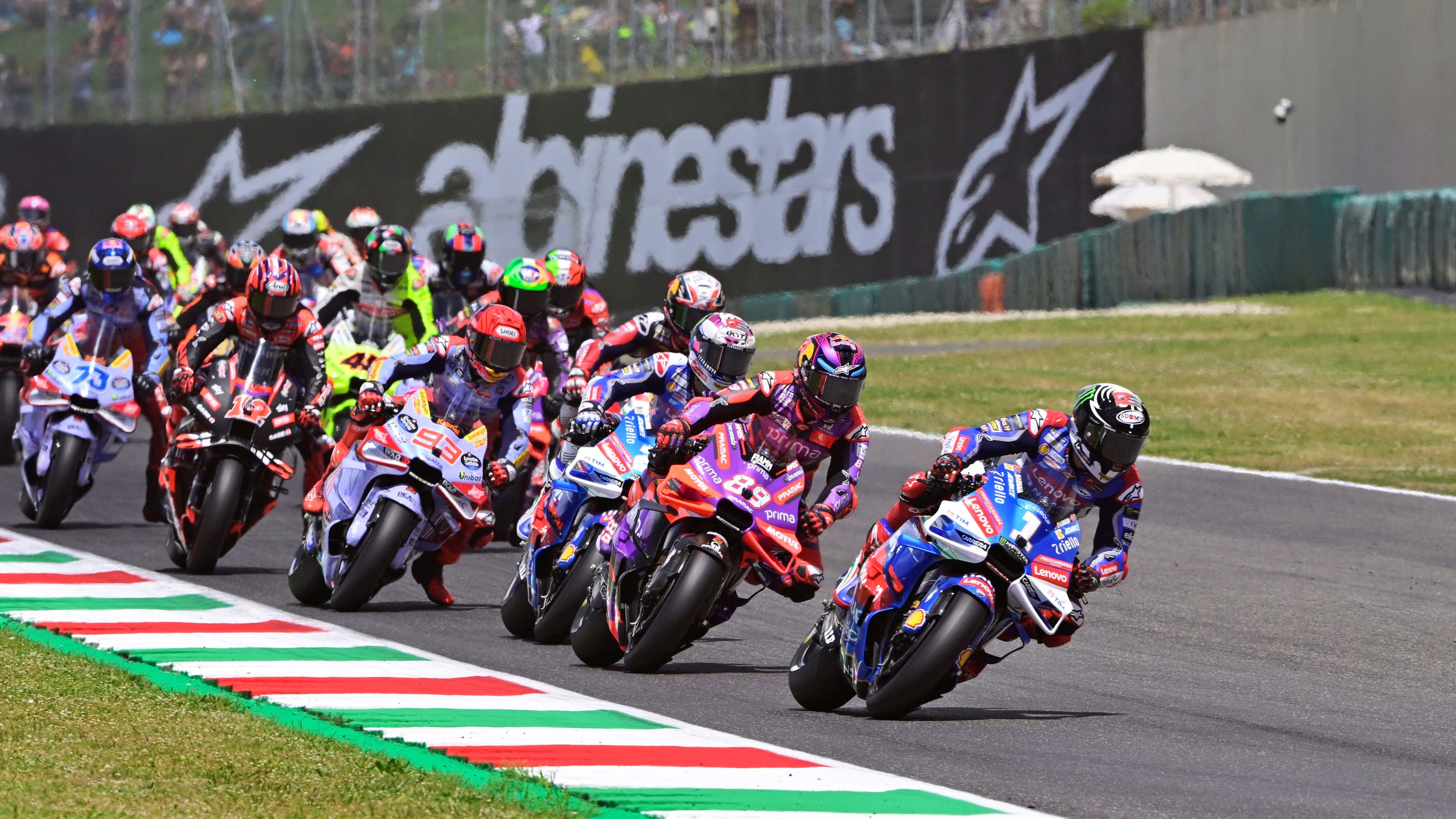 Pecco Bagnaia lidera la última carrera de MotoGP en Mugello