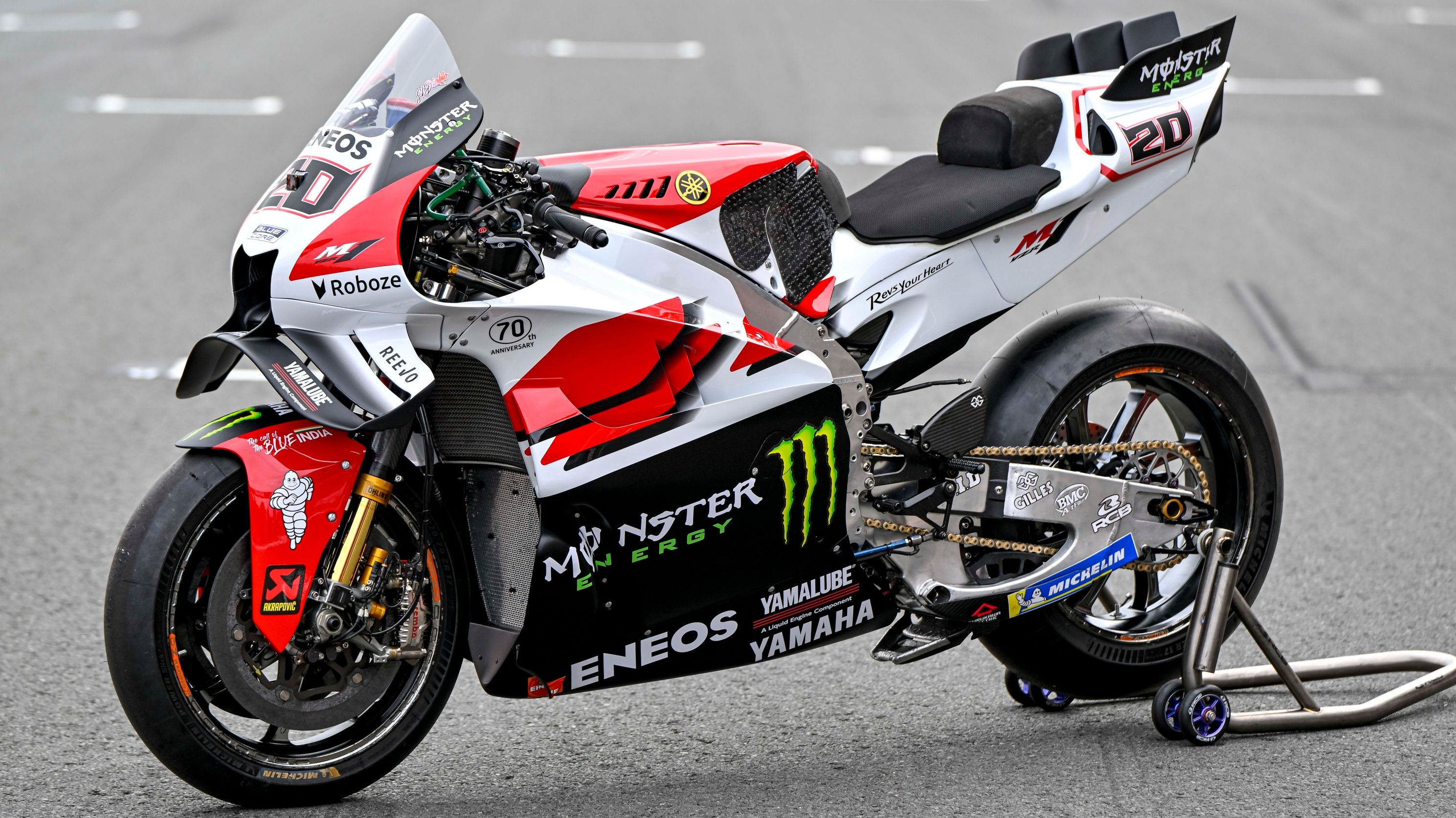 La decoración especial de la Yamaha YZR M1 de Fabio Quartararo para Assen 2025