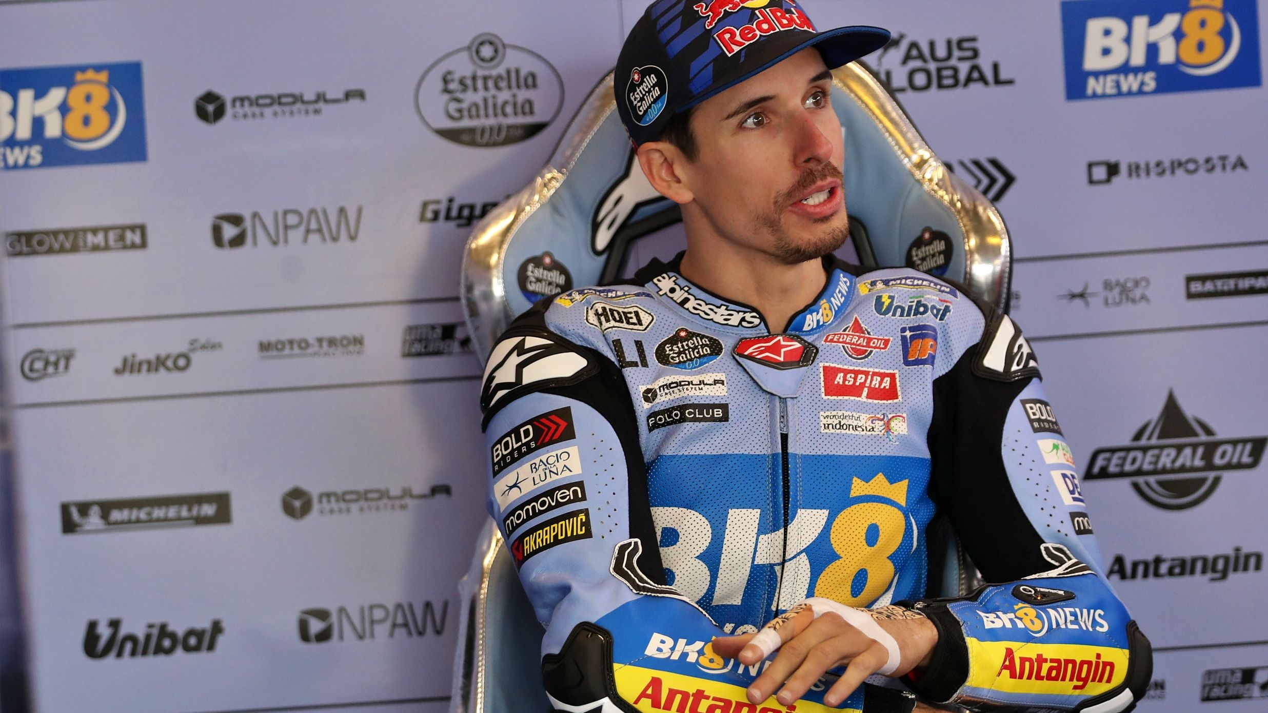 Alex Márquez ha llegado muy dolorido a Sachsenring