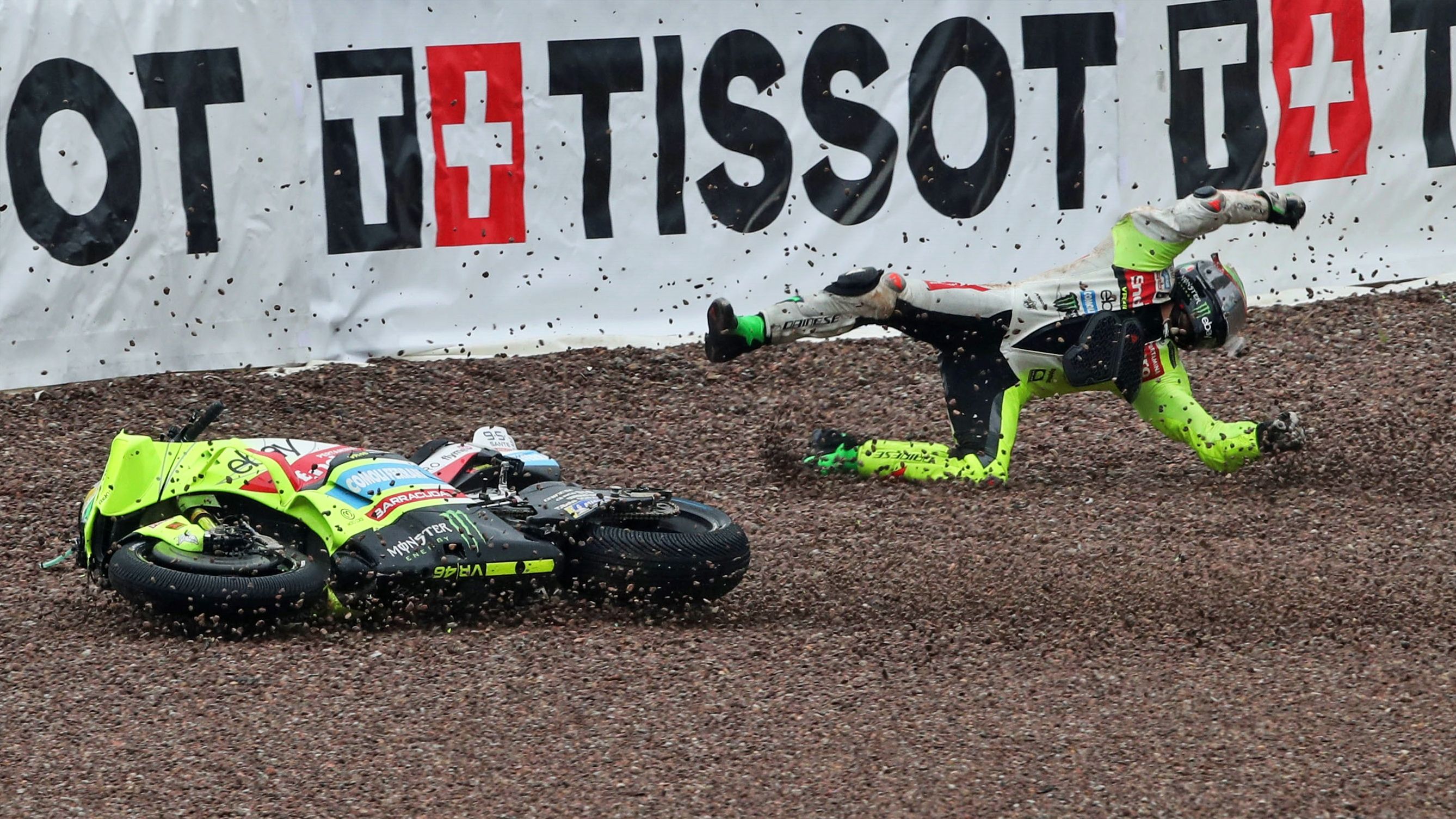 Franco Morbidelli no estará en Brno tras lesionarse el hombro en Sachsenring