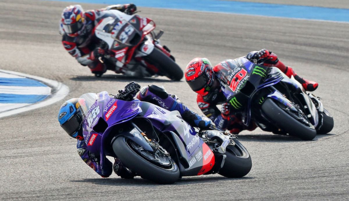 Miguel Oliveira, Álex Rins y Somkiat Chantra en MotoGP 2025