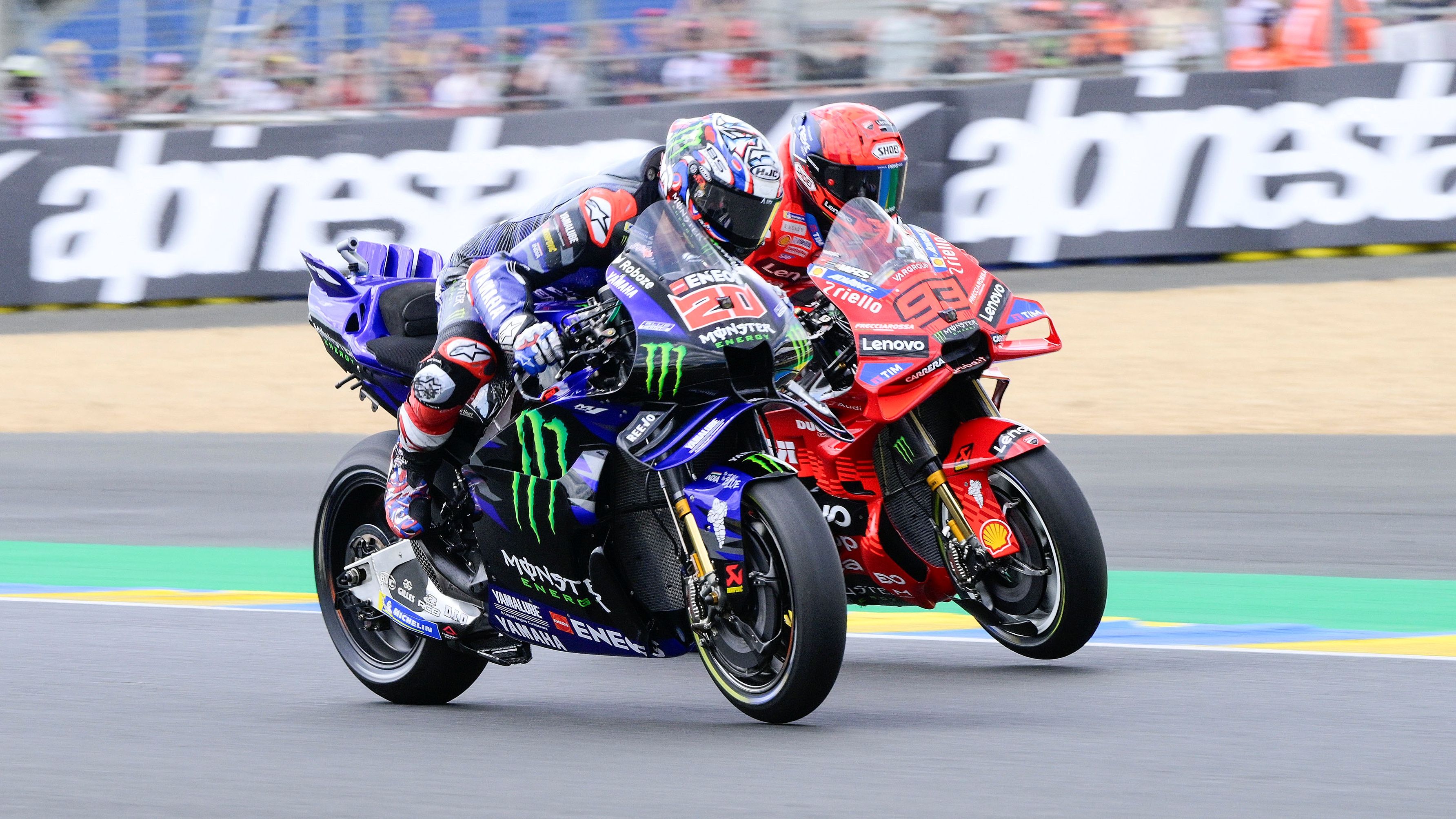 Fabio Quartararo y Marc Márquez son dos de los pilotos más destacados de MotoGP 2025