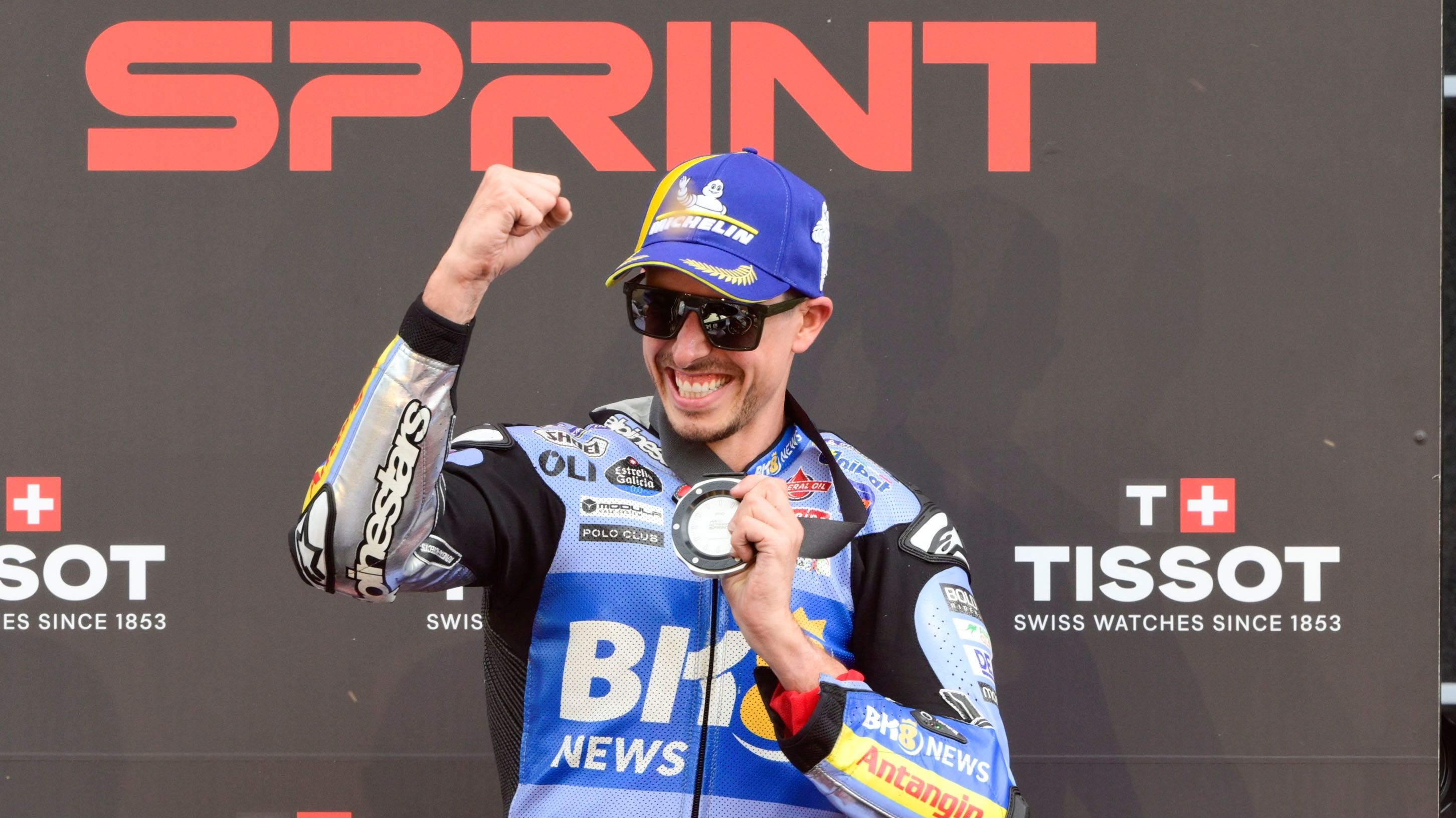 Alex Márquez en el podio del Sprint de Austria