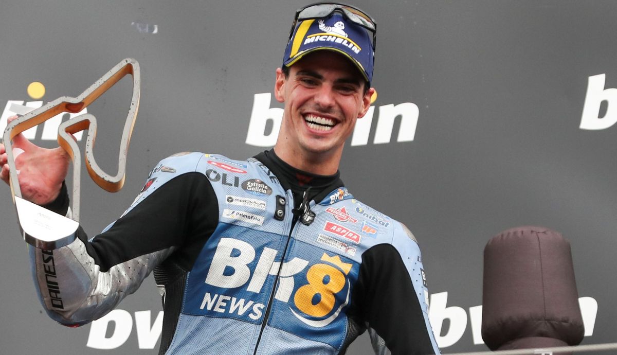 Fermín Aldeguer en el podio del Gran Premio de Austria Fermín Aldeguer en el podio del Gran Premio de Austria