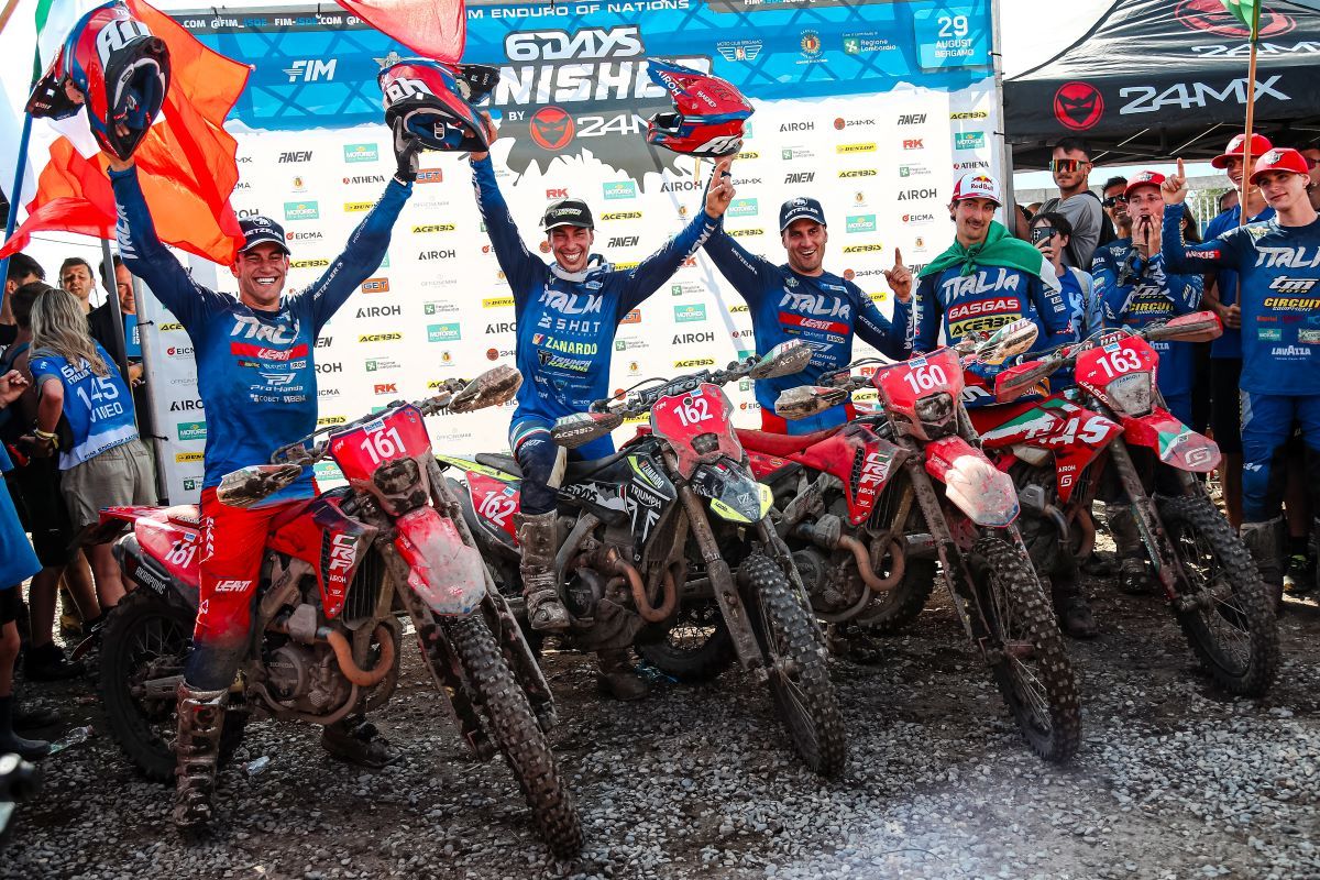 ISDE ITALIA 2025. Dominio de Italia venciendo en Trofeo y Junior. Estados Unidos vence en Féminas