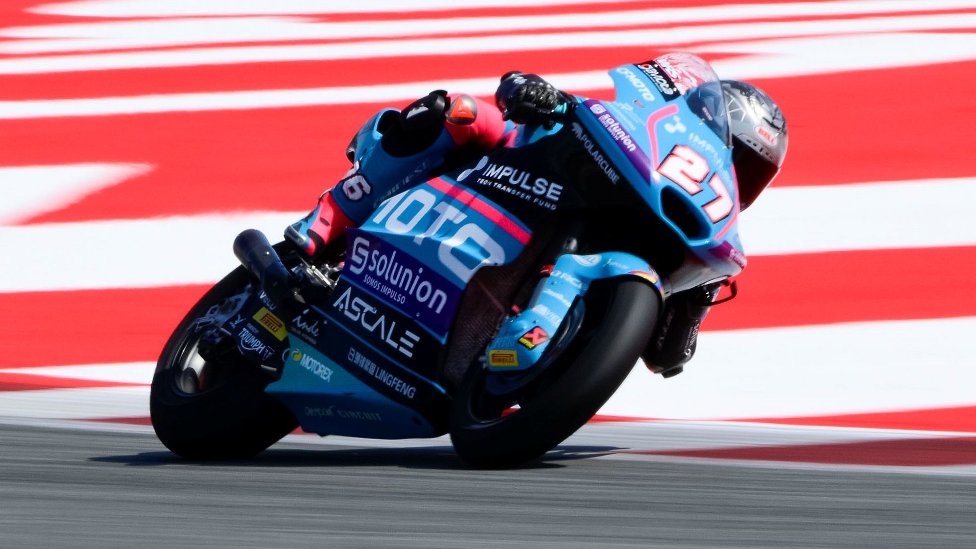 Dani Holgado ha logrado en Catalunya su primera pole en Moto2