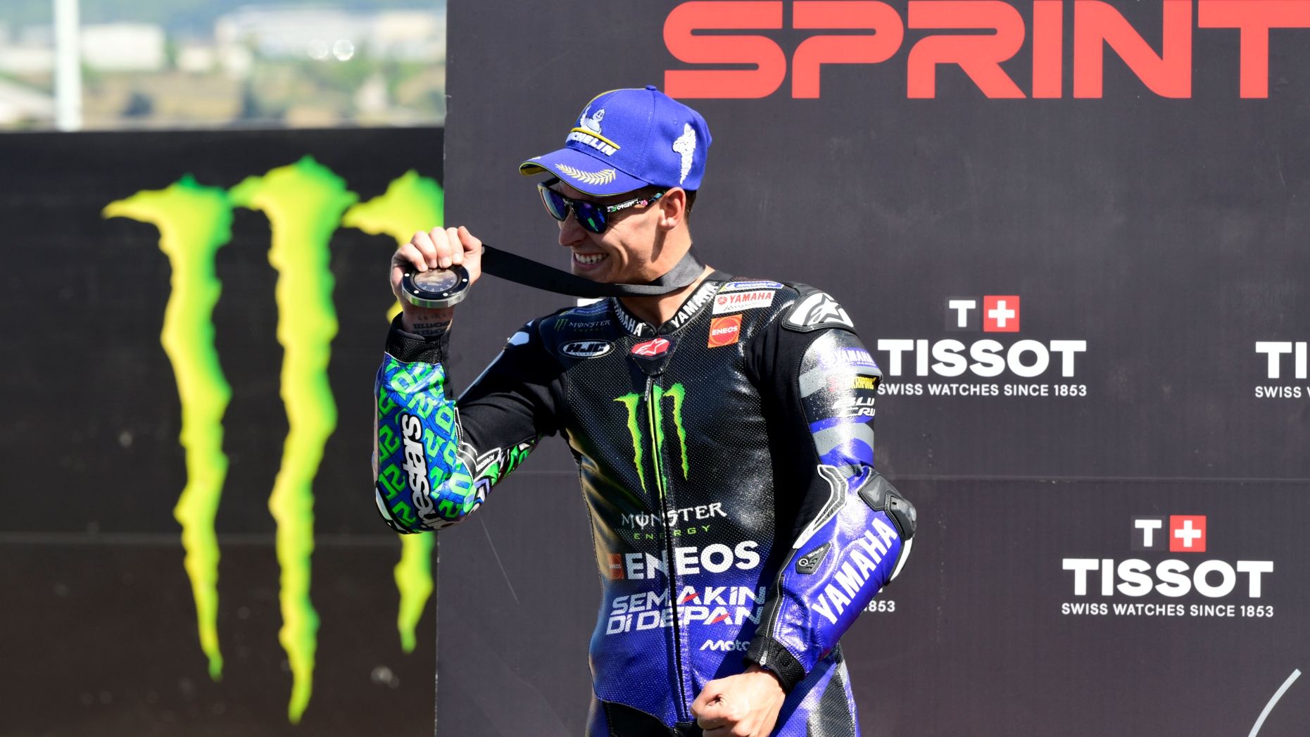 Fabio Quartararo celebra su podio en el Sprint de Barcelona