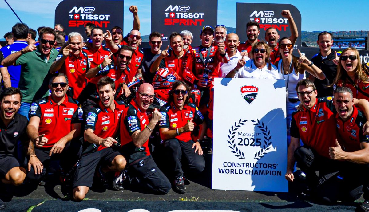 Ducati celebra el título mundial de constructores de MotoGP 2025 logrado en el Sprint de Catalunya