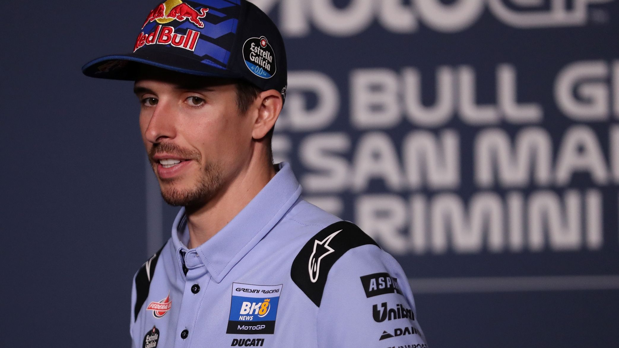 Alex Márquez en la rueda de prensa del GP de San Marino