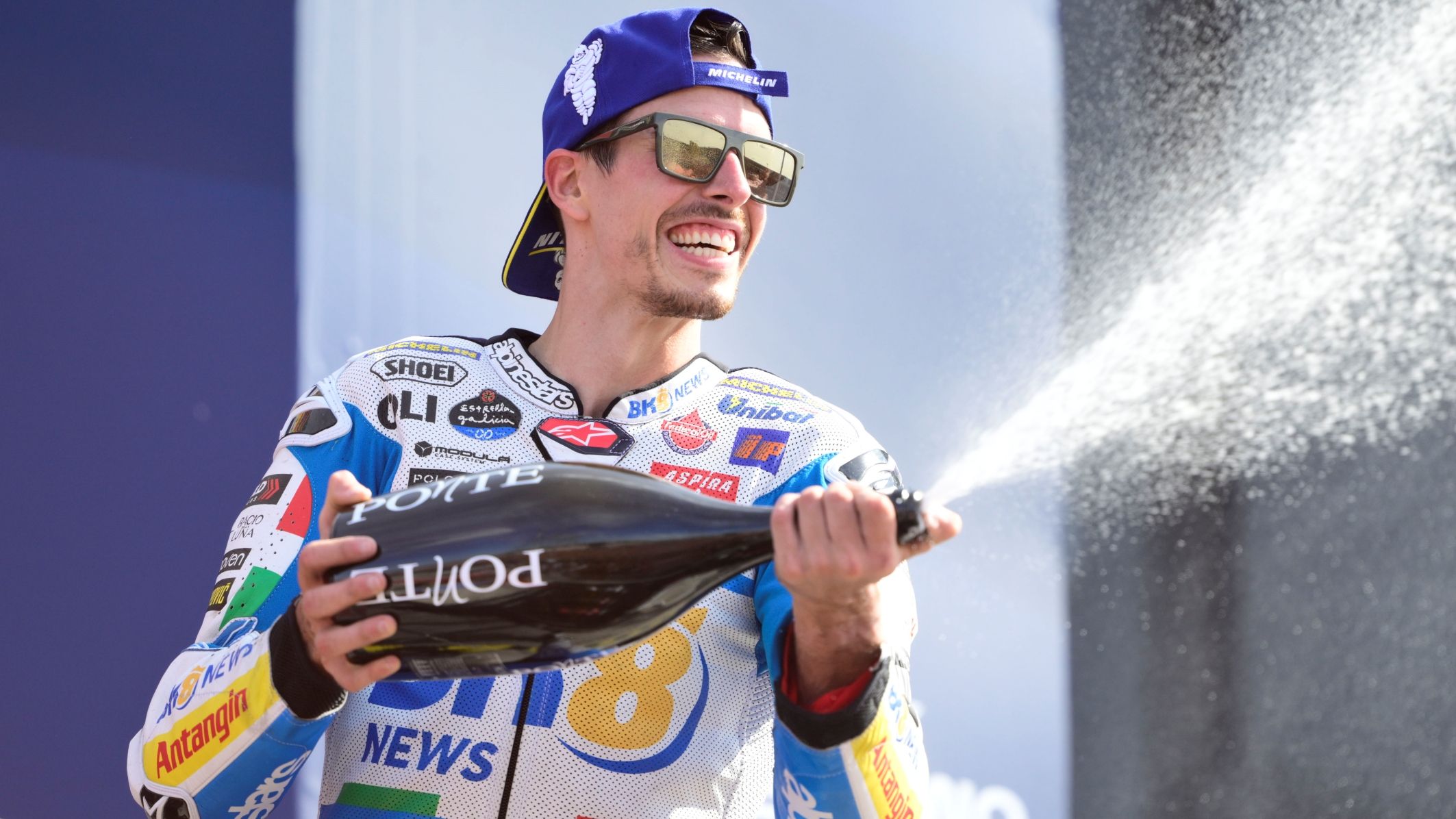 Alex Márquez festeja un nuevo podio en Misano
