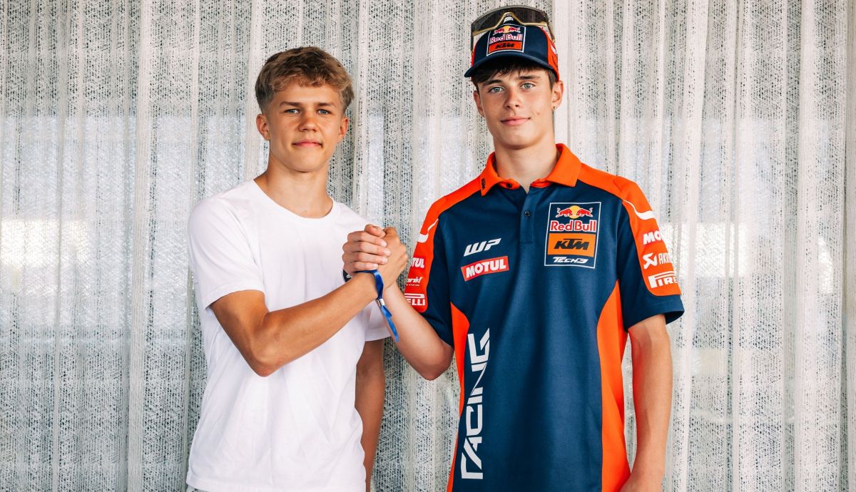 Rico Salmela y Valentín Perrone serán la dupla del Red Bull KTM Tech3 en Moto3 2026