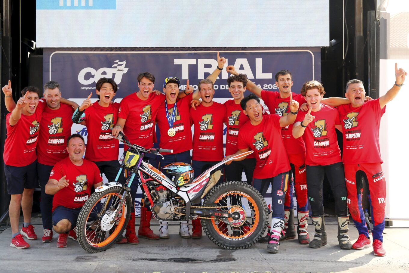 Gabriel Marcelli Campeón de España de Trial TR1.