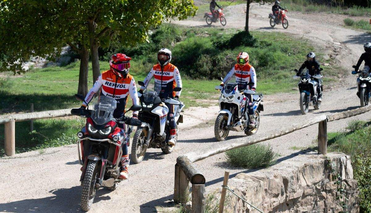 Masterclass trail off road con los pilotos del Repsol Hon...