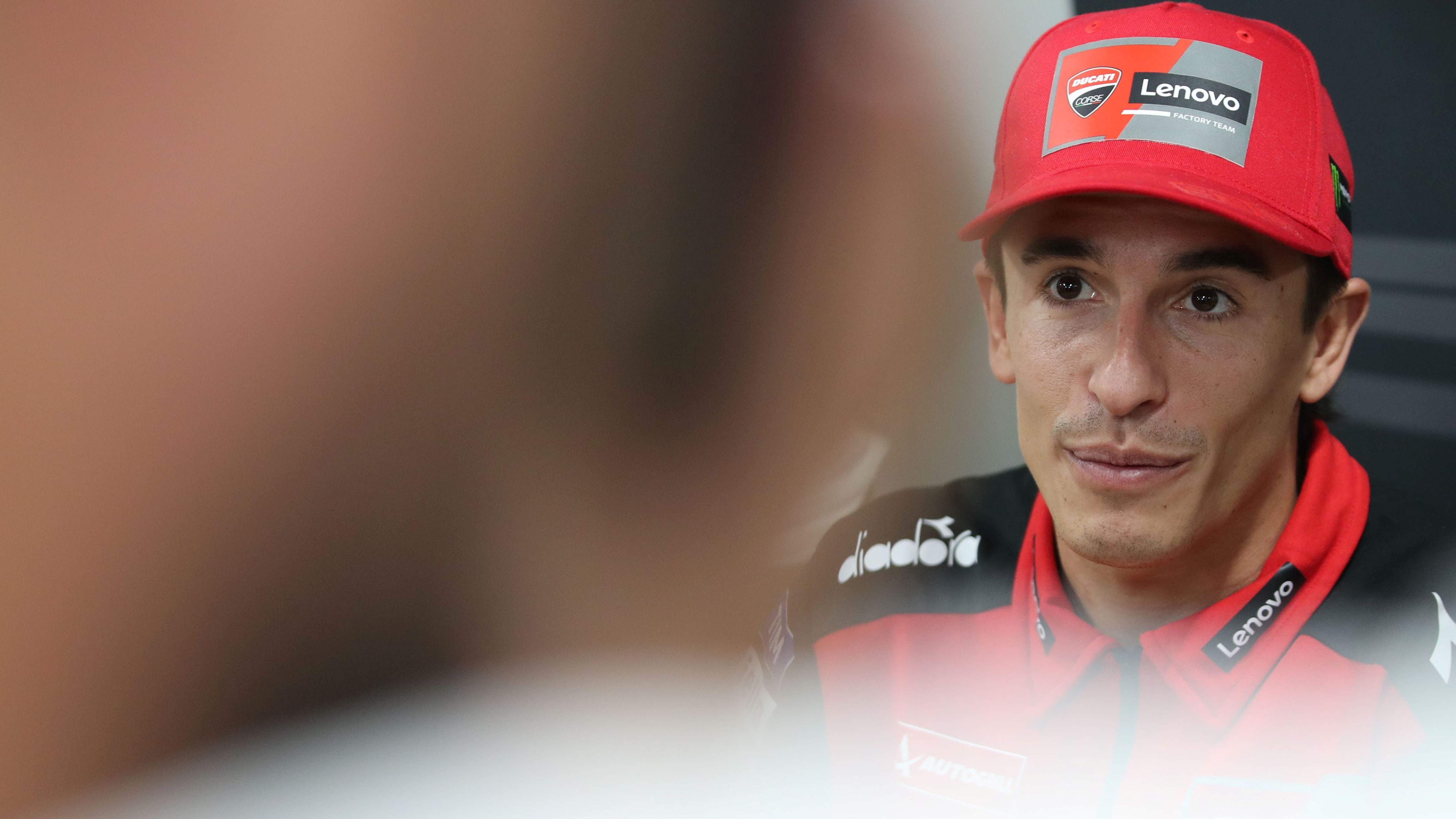 Marc Márquez en la previa del GP de Indonesia de MotoGP 2025