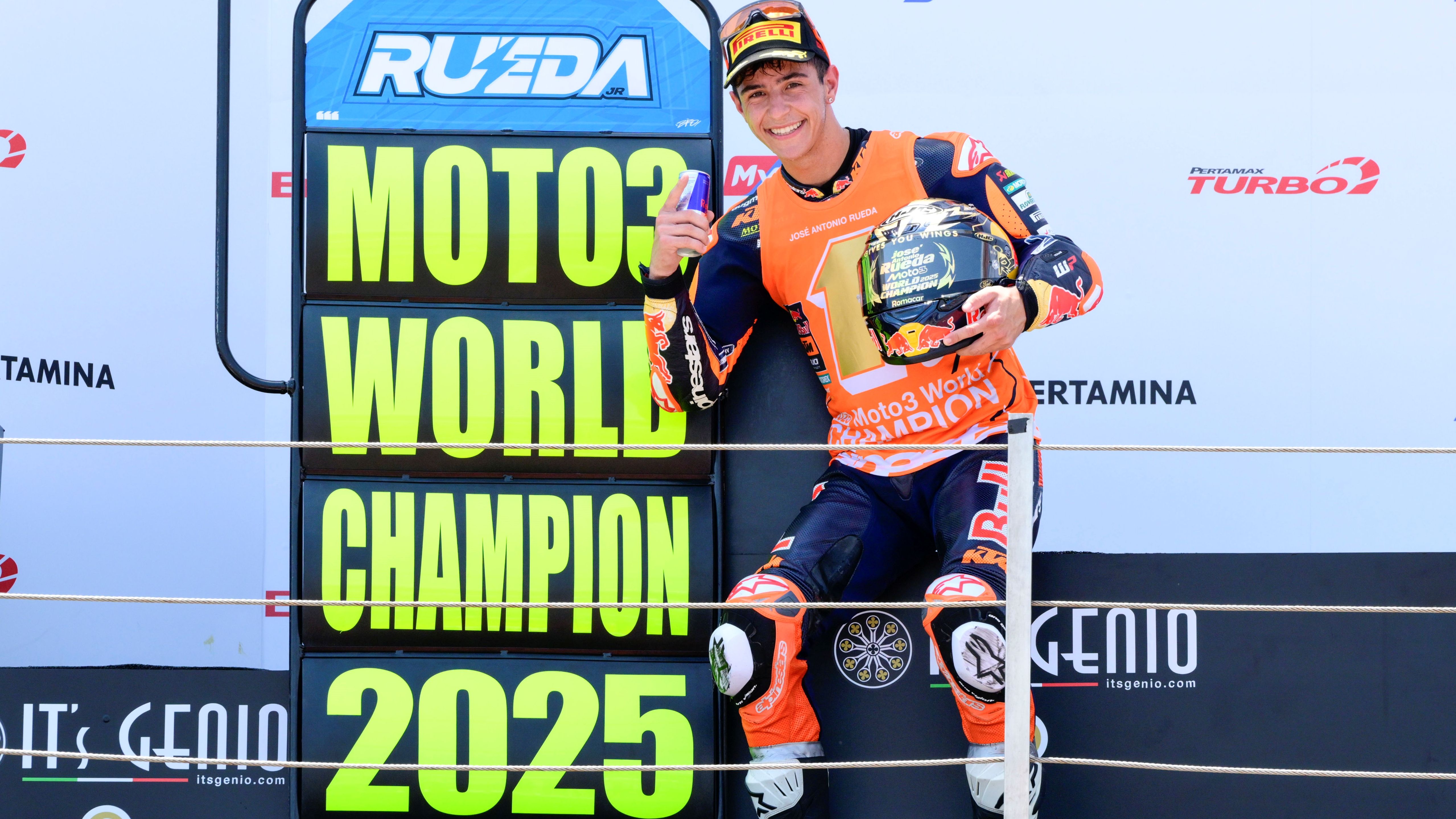 José Antonio Rueda ha certificado el mundial de Moto3 2025 ganando en Indonesia