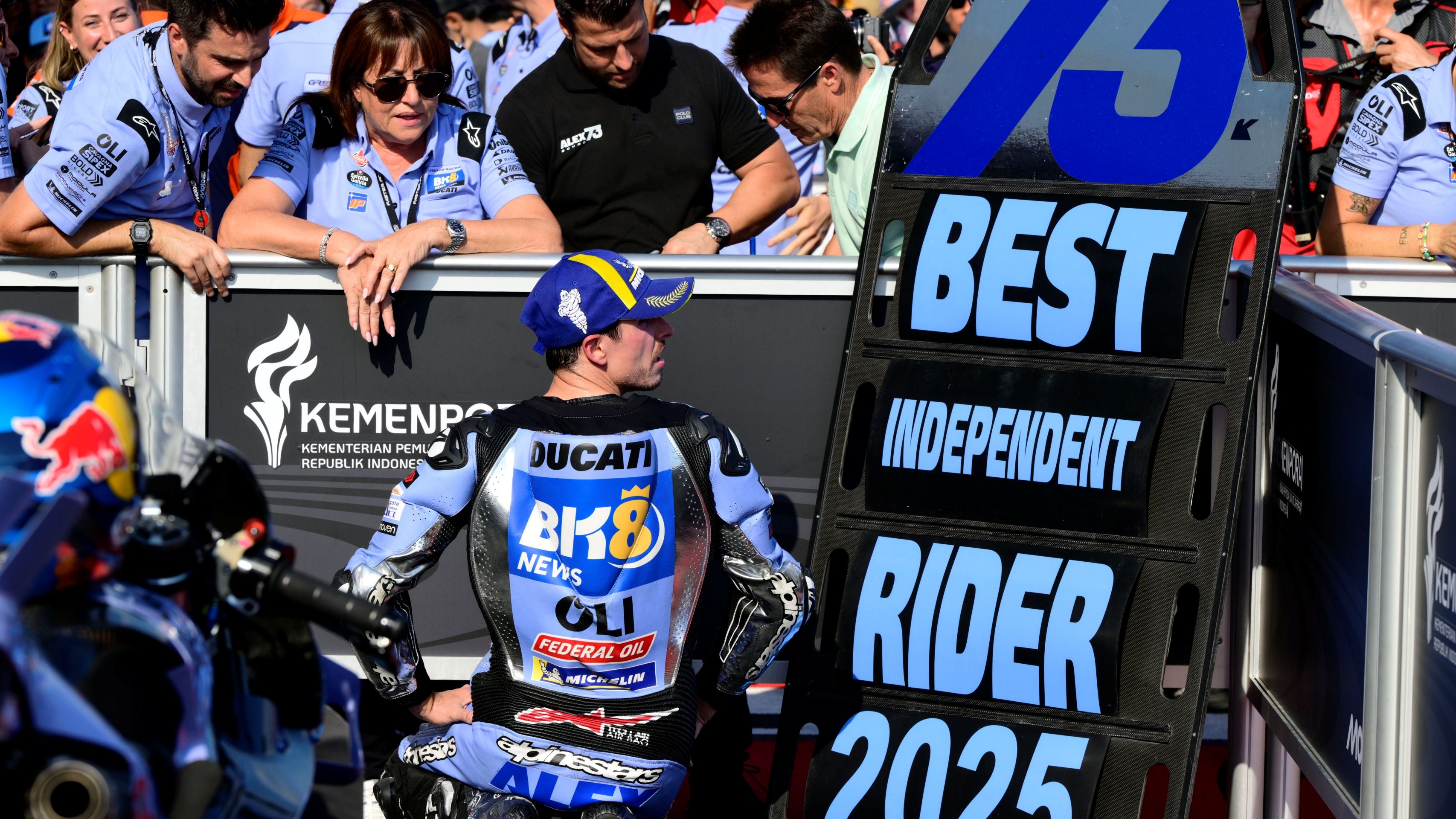 Alex Márquez ha certificado el trofeo de mejor piloto independiente de MotoGP 2025