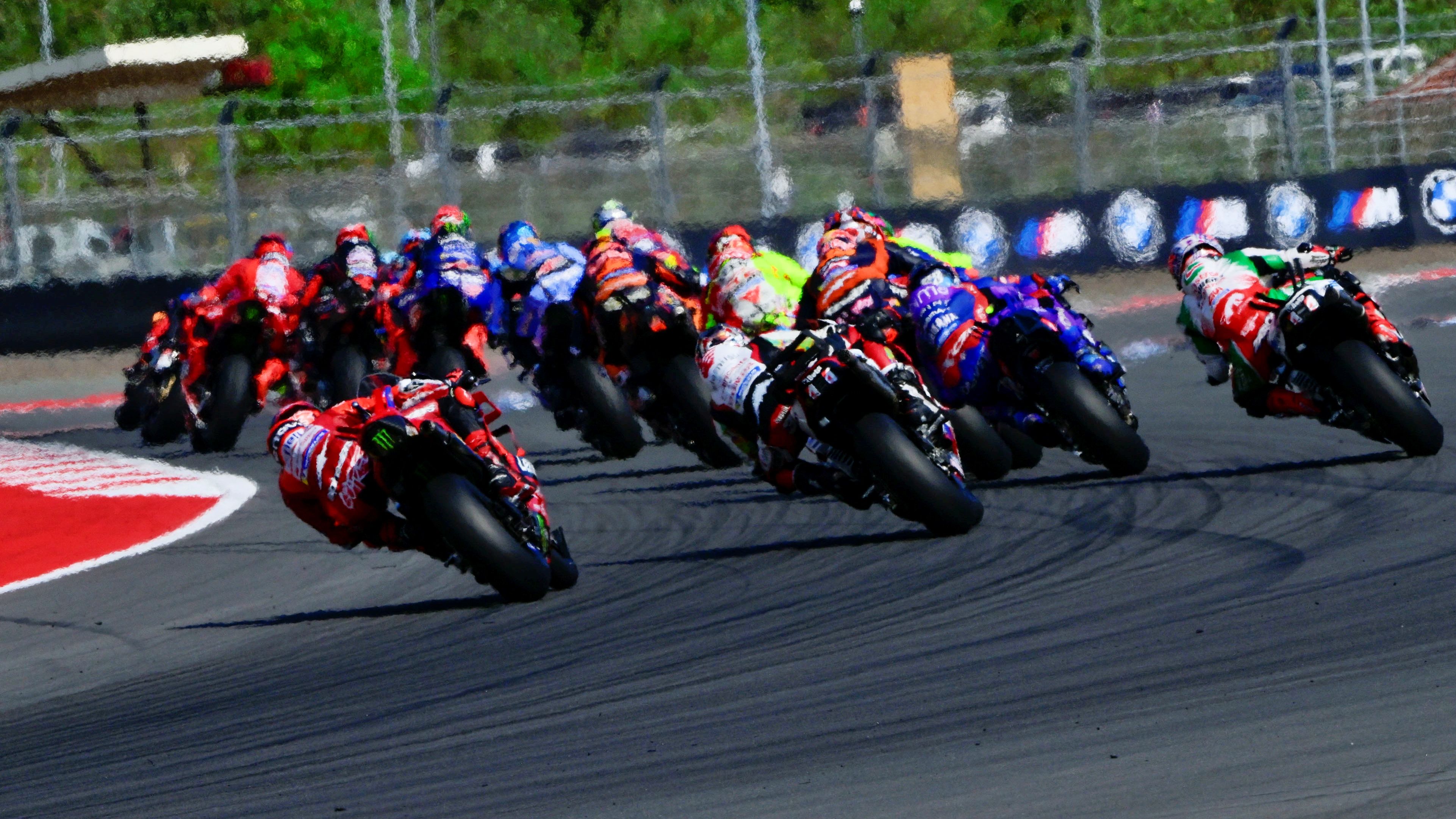 Pecco Bagnaia en la última posición al comienzo de carrera, MotoGP Indonesia 2025