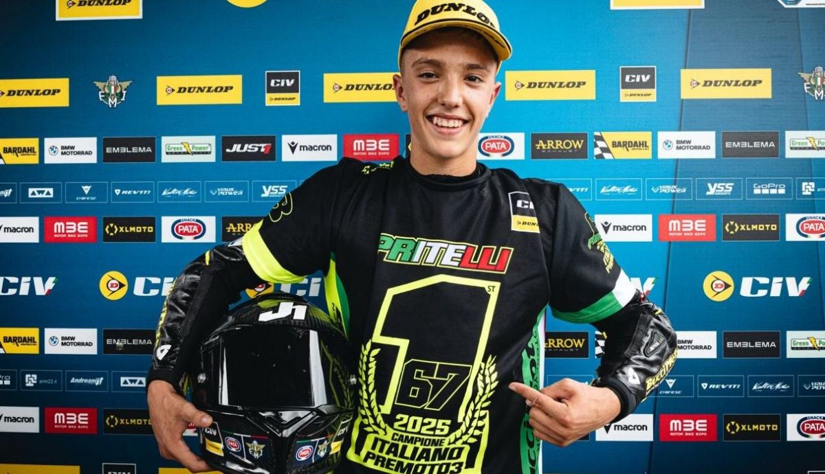 Lorenzo Pritelli es el campeón del CIV PreMoto3 2025