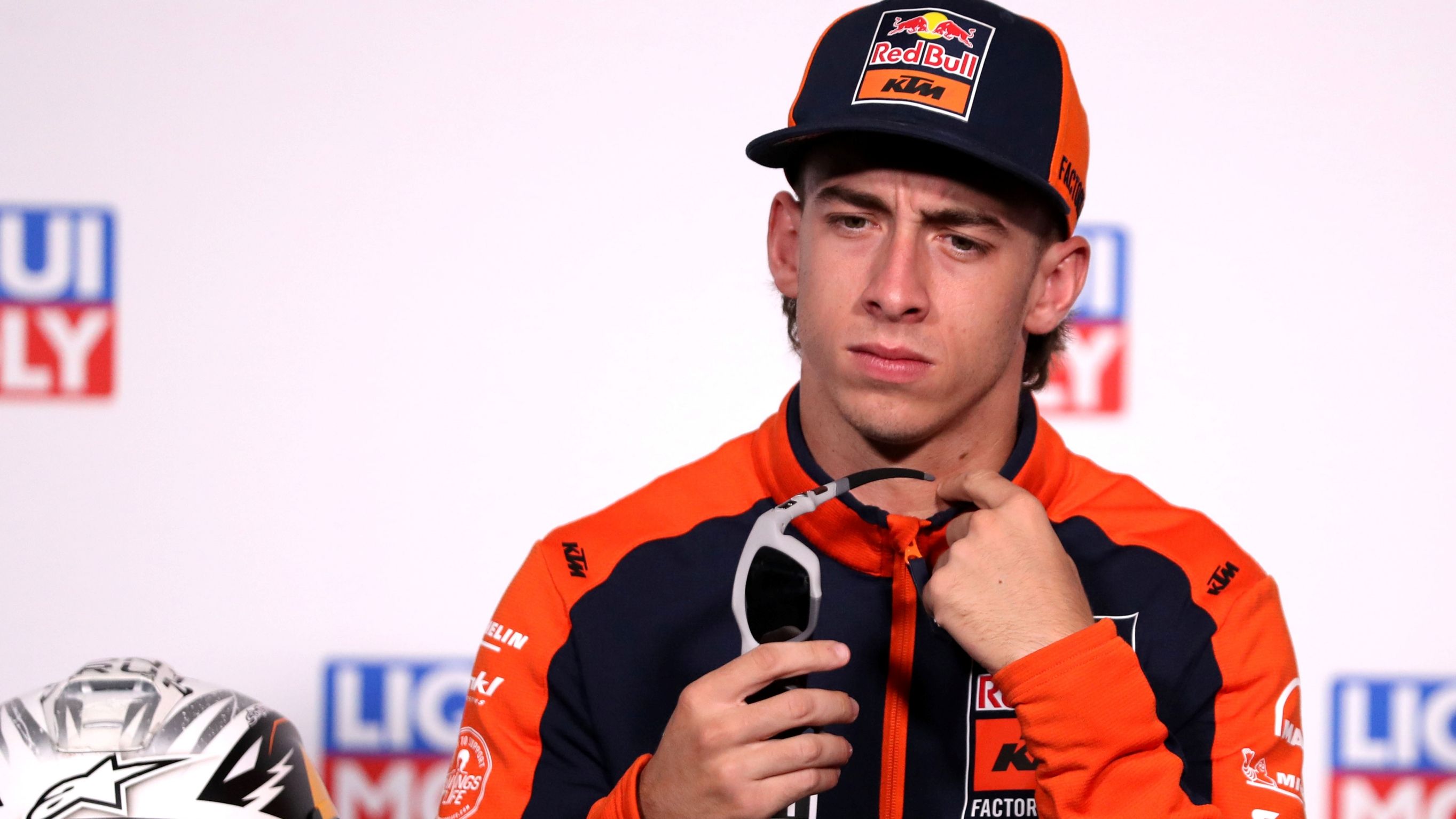 Pedro Acosta  en la rueda de prensa previa del GP de Australia de MotoGP 2025