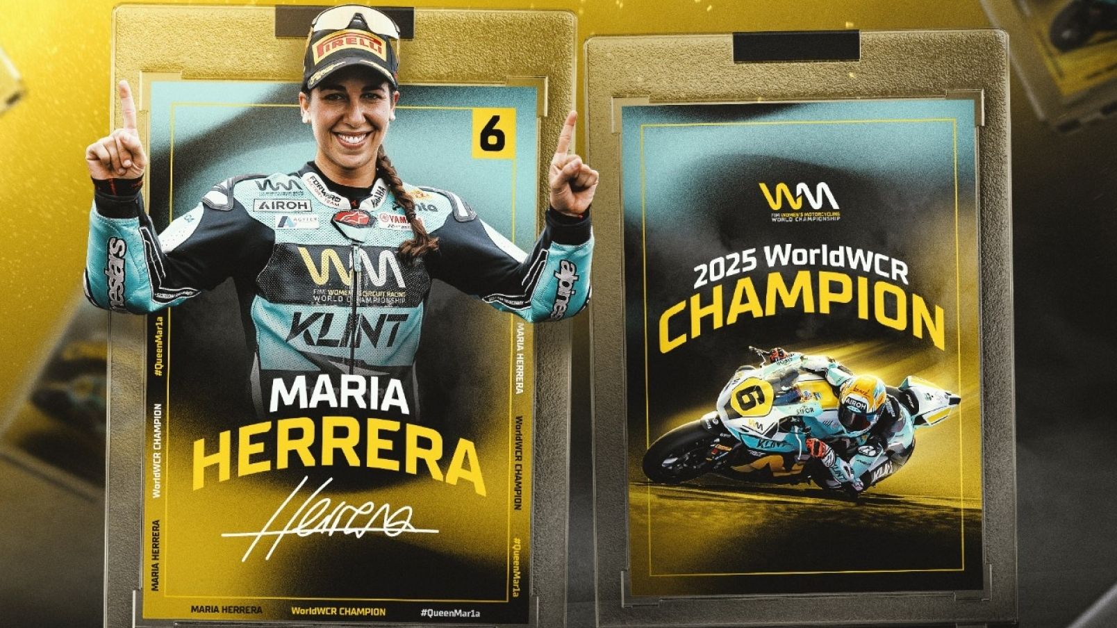María Herrera es la campeona mundial del WCR 2025 (Imagen: WorldSBK)