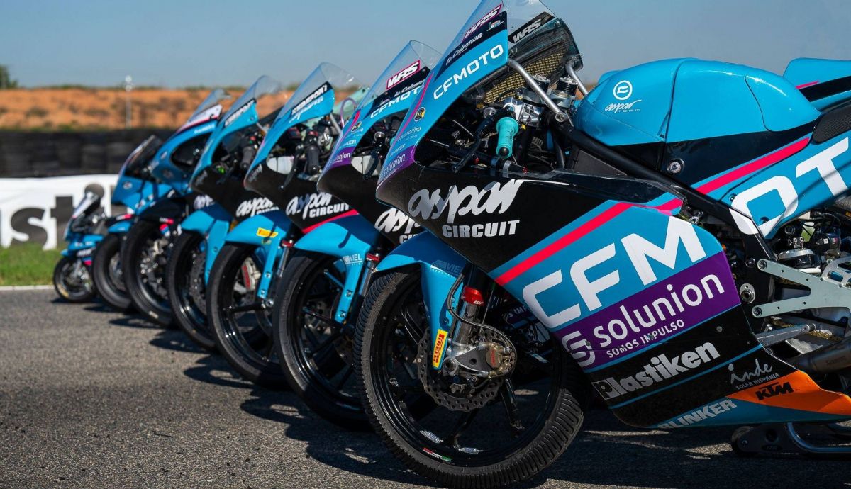 Resumen visual de la escalera del Aspar Team desde las minimoto hasta la Moto3