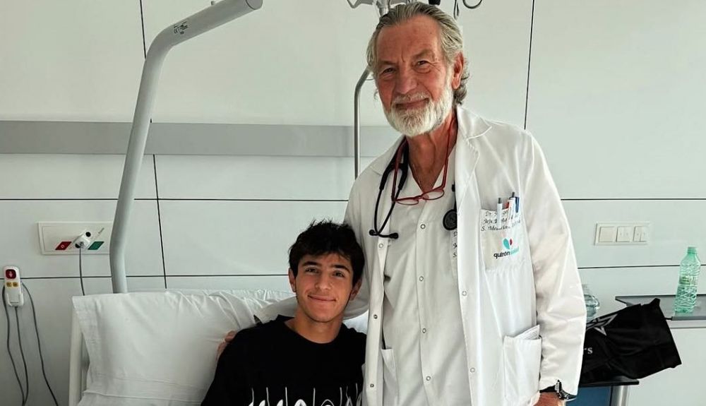 José Antonio Rueda junto al Doctor Ángel Charte